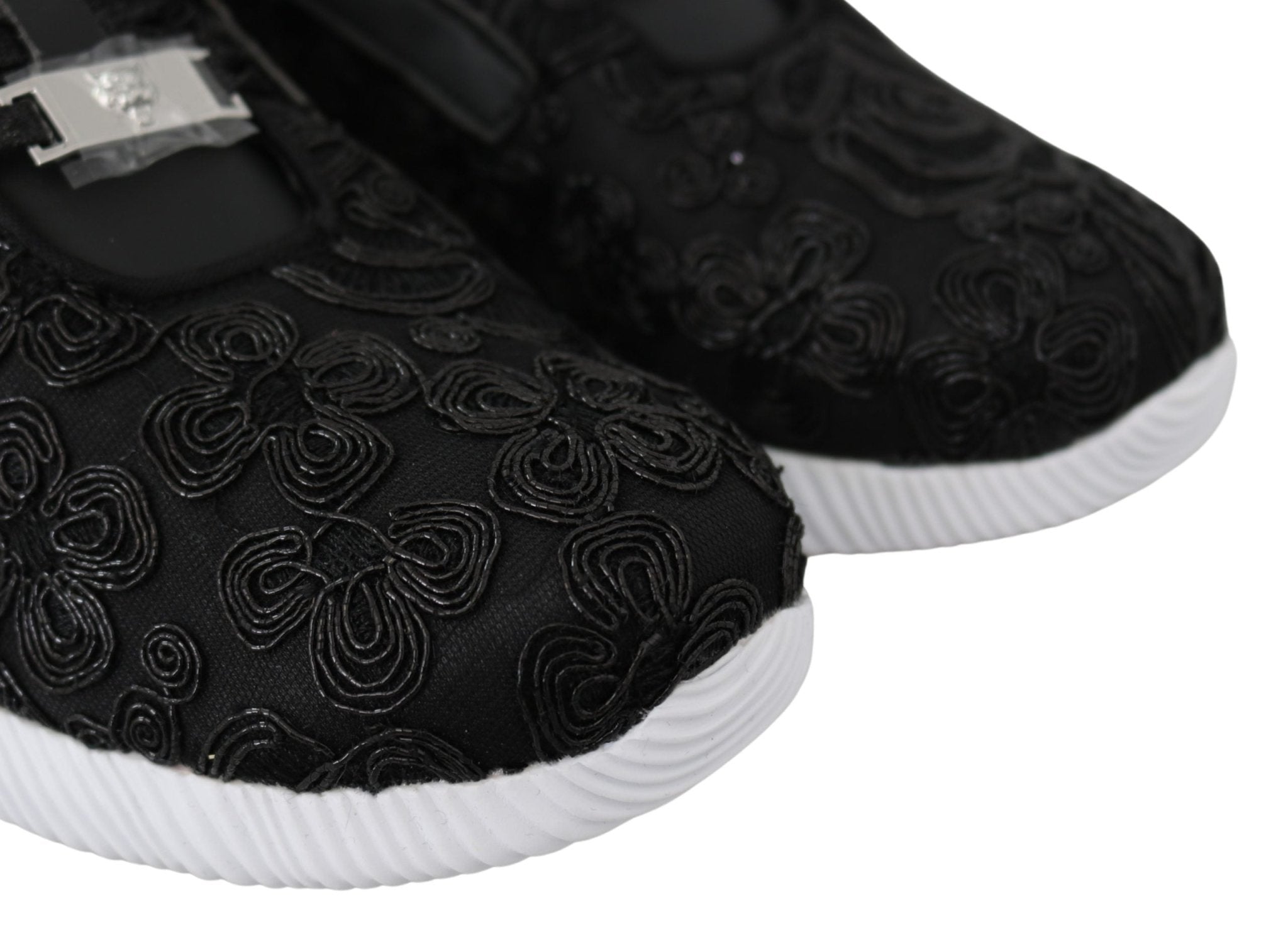 Plein Sport Black Polyester Runner Joice Sneakers Shoes - Fizigo