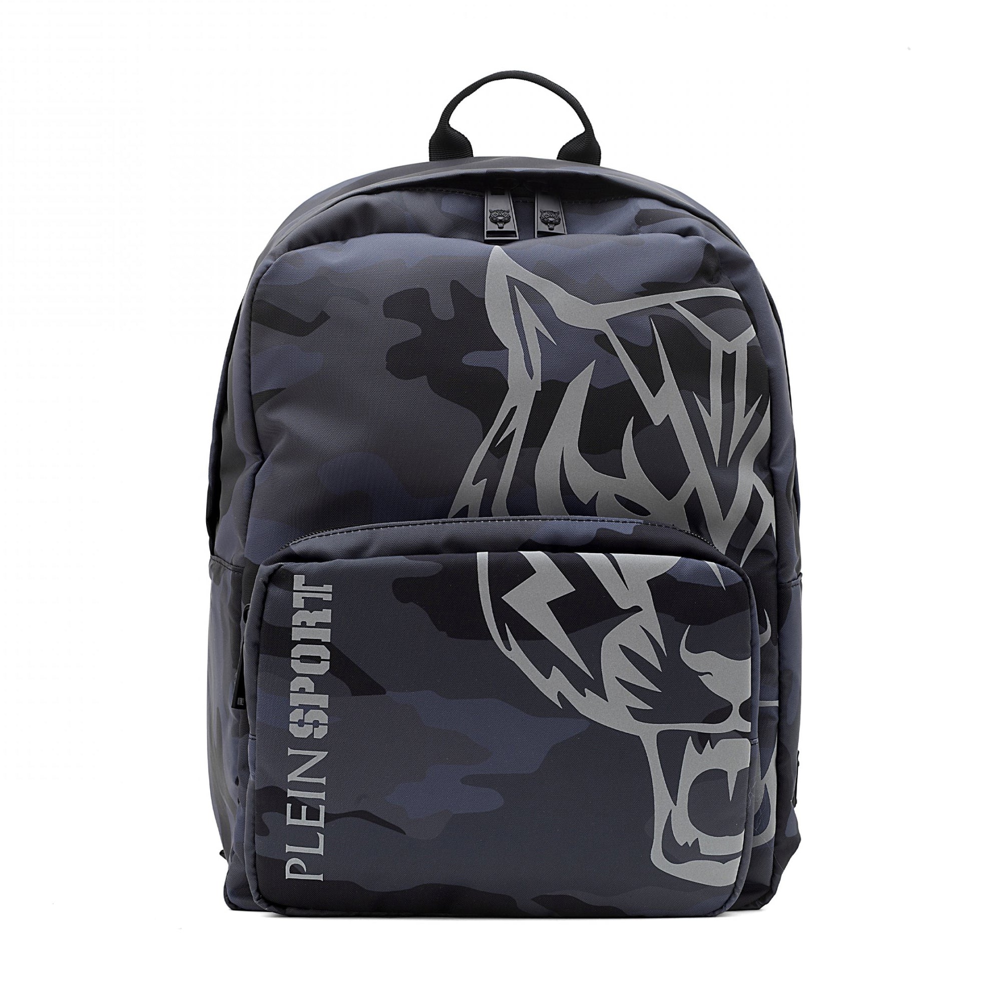Plein Sport Gray Polyester Backpack - Fizigo