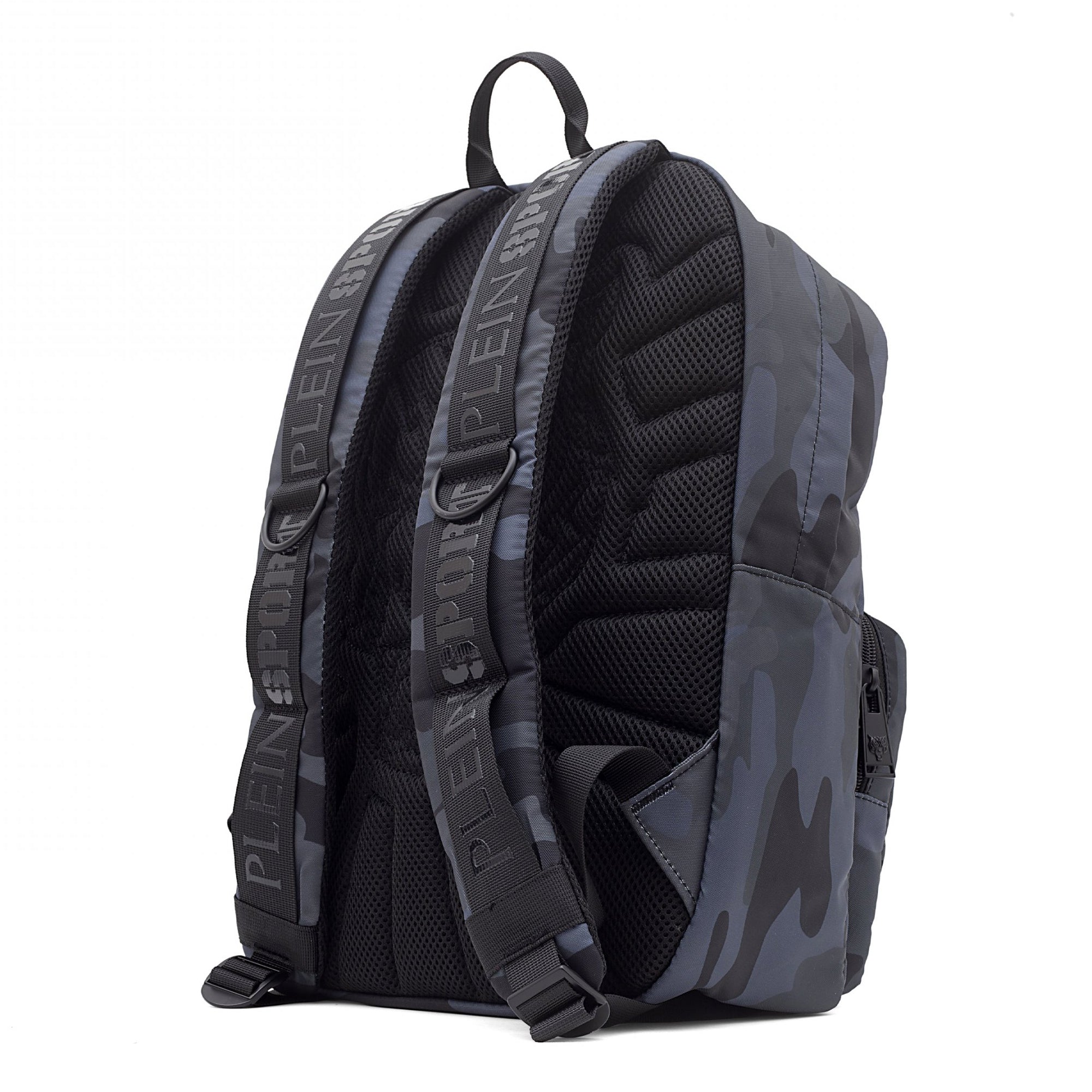 Plein Sport Gray Polyester Backpack - Fizigo