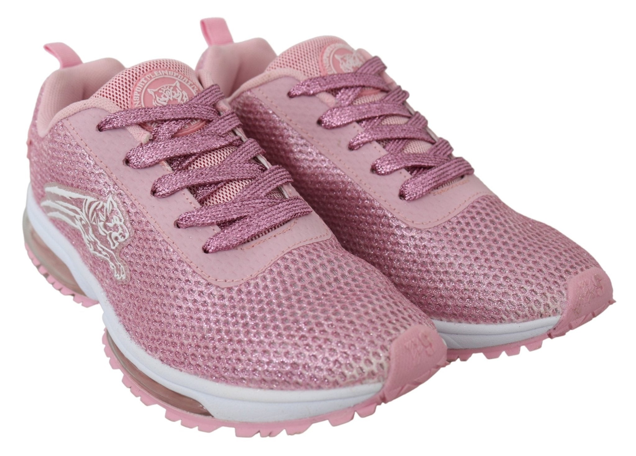 Plein Sport Pink Blush Polyester Gretel Sneakers Shoes - Fizigo