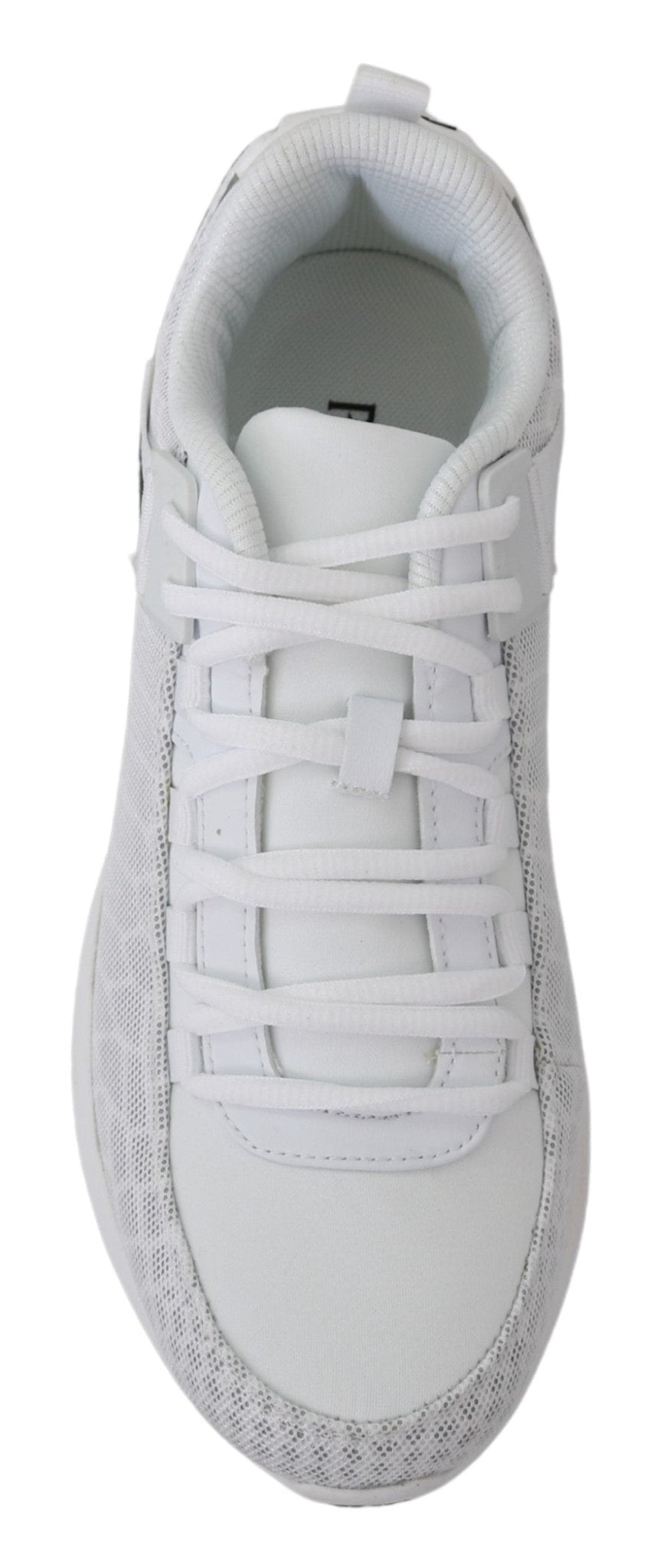 Plein Sport White Polyester Adrian Sneakers Shoes - Fizigo