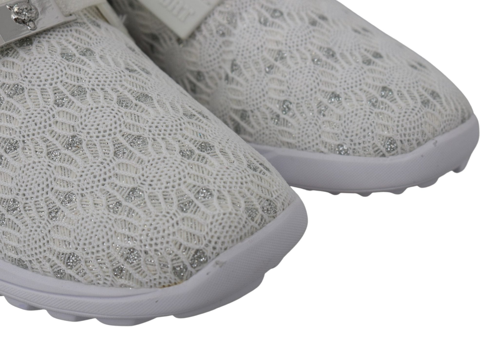 Plein Sport White Polyester Runner Beth Sneakers Shoes - Fizigo