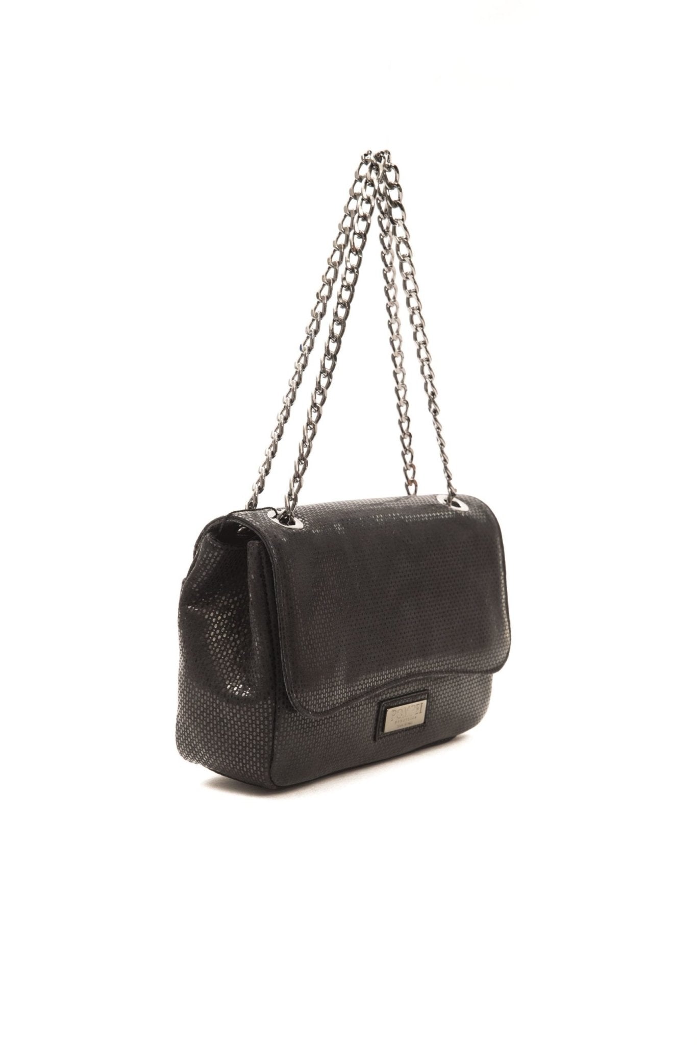 Pompei Donatella Black Leather Crossbody Bag - Fizigo
