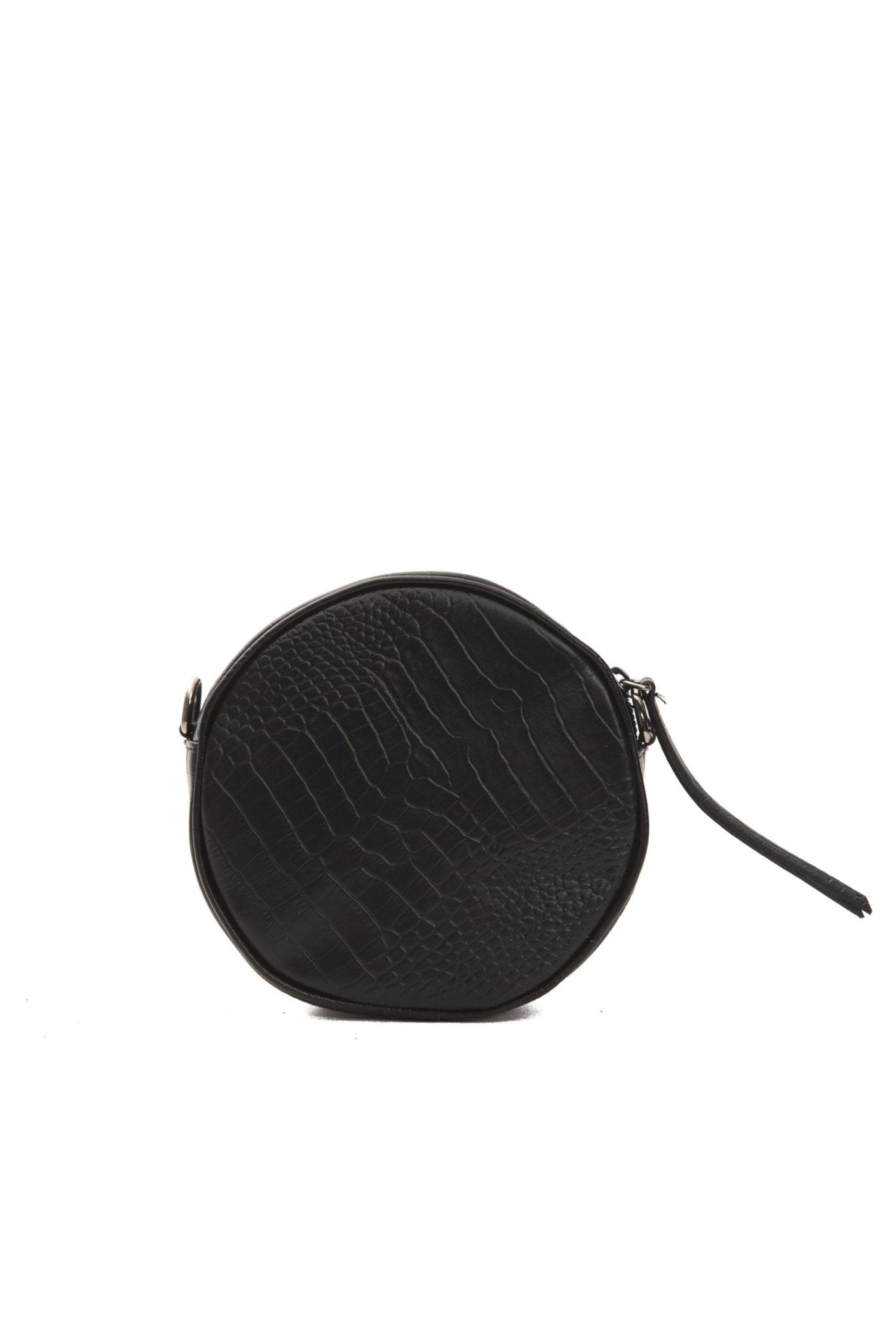 Pompei Donatella Black Leather Crossbody Bag - Fizigo
