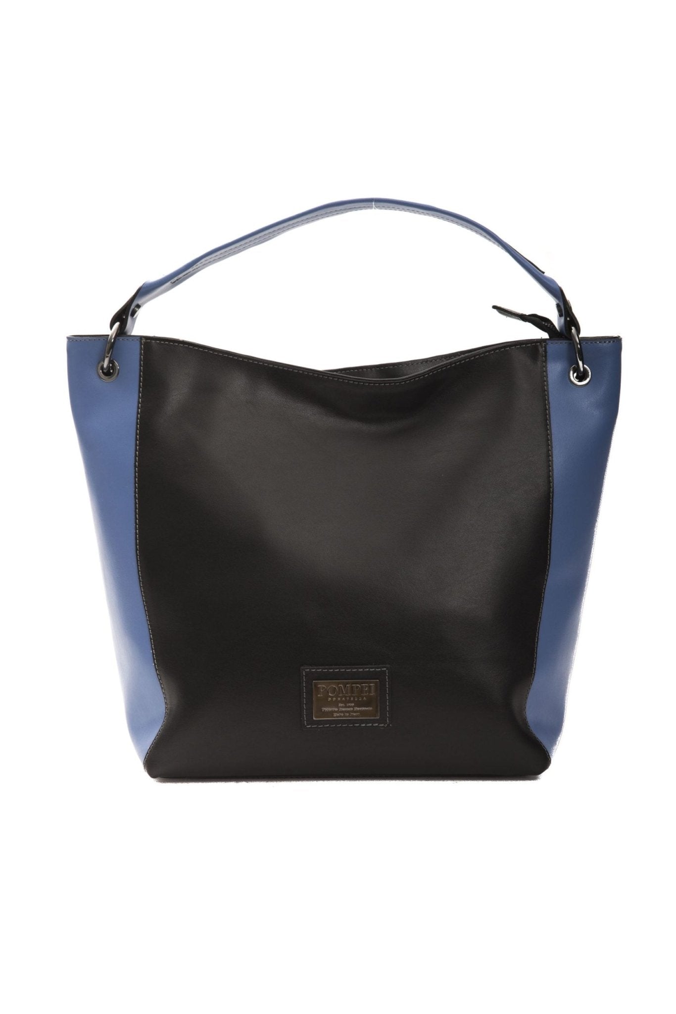 Pompei Donatella Black Leather Shoulder Bag - Fizigo