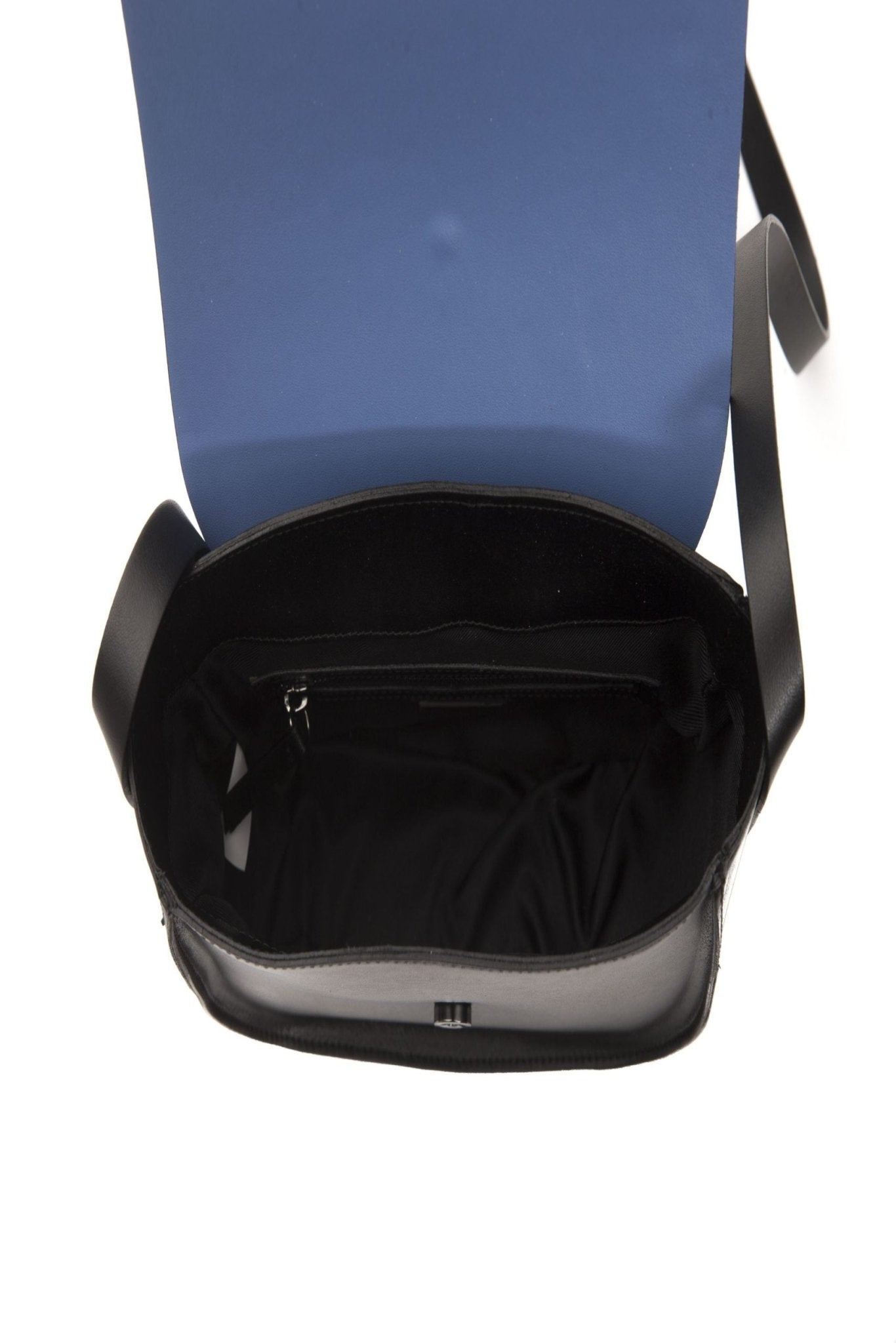 Pompei Donatella Blue Leather Crossbody Bag - Fizigo