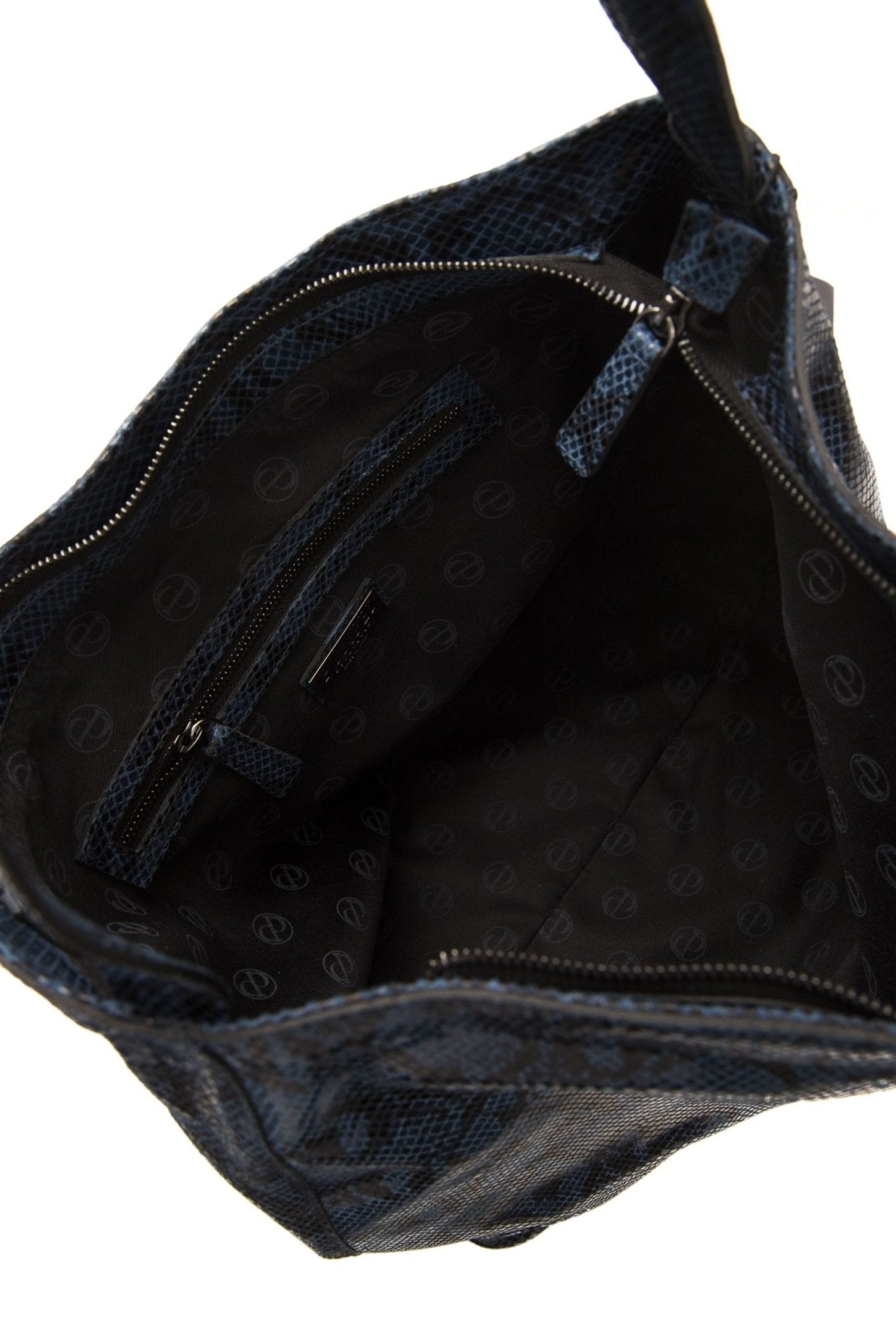 Pompei Donatella Blue Leather Shoulder Bag - Fizigo