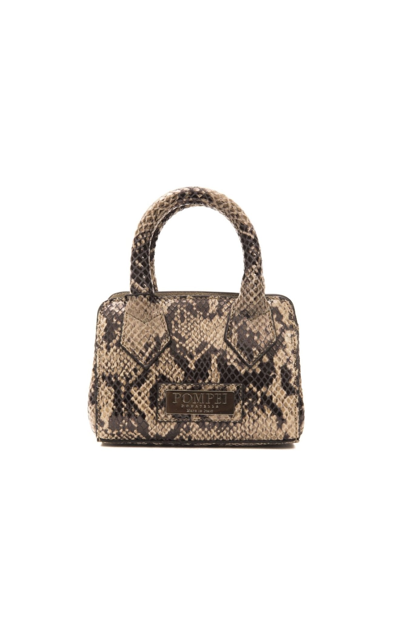 Pompei Donatella Brown Leather Handbag - Fizigo