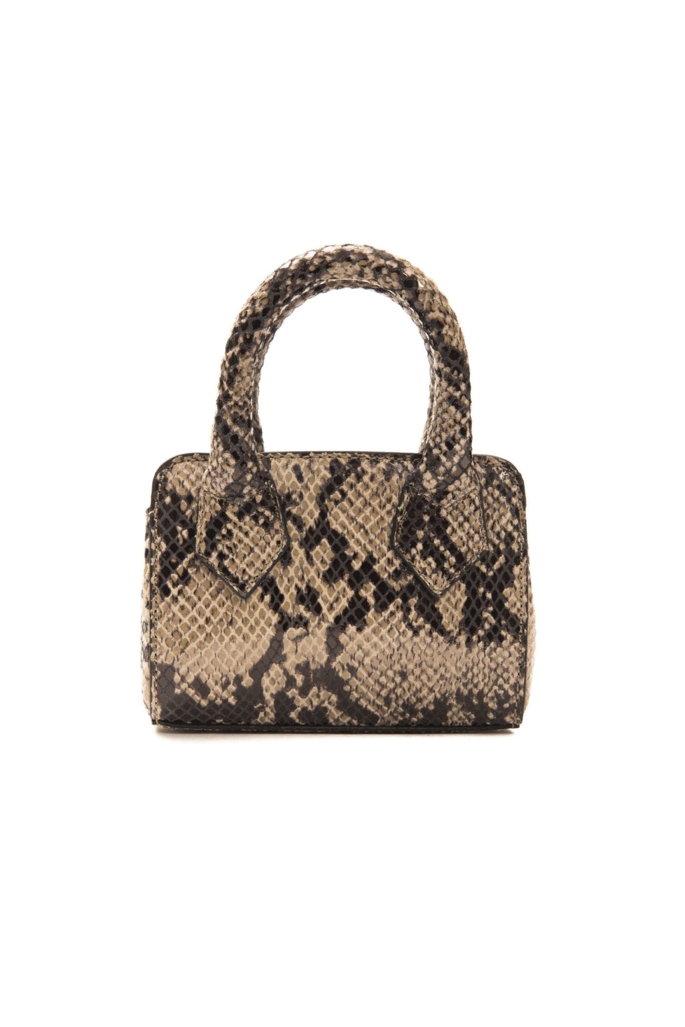 Pompei Donatella Brown Leather Handbag - Fizigo