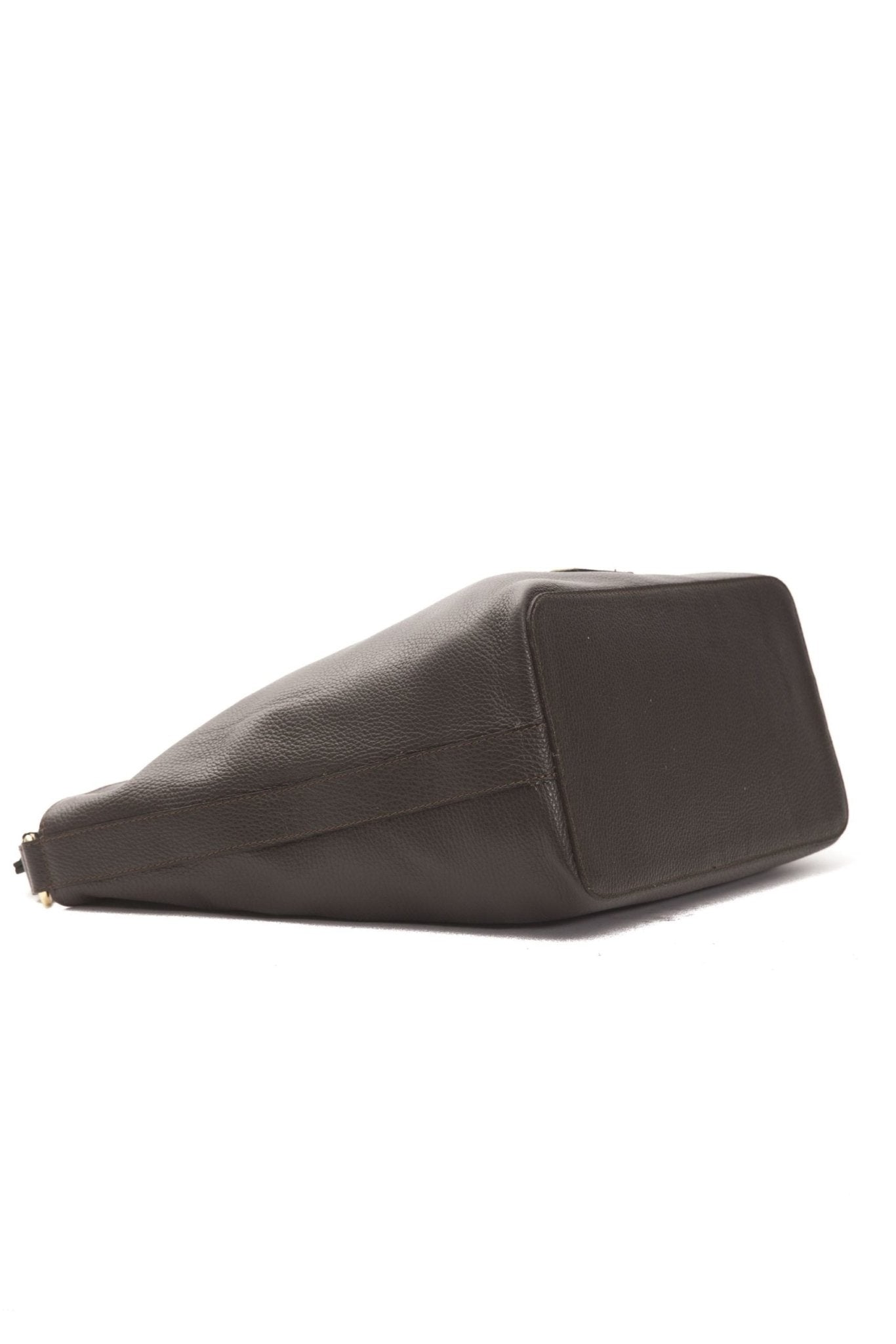 Pompei Donatella Brown Leather Shoulder Bag - Fizigo