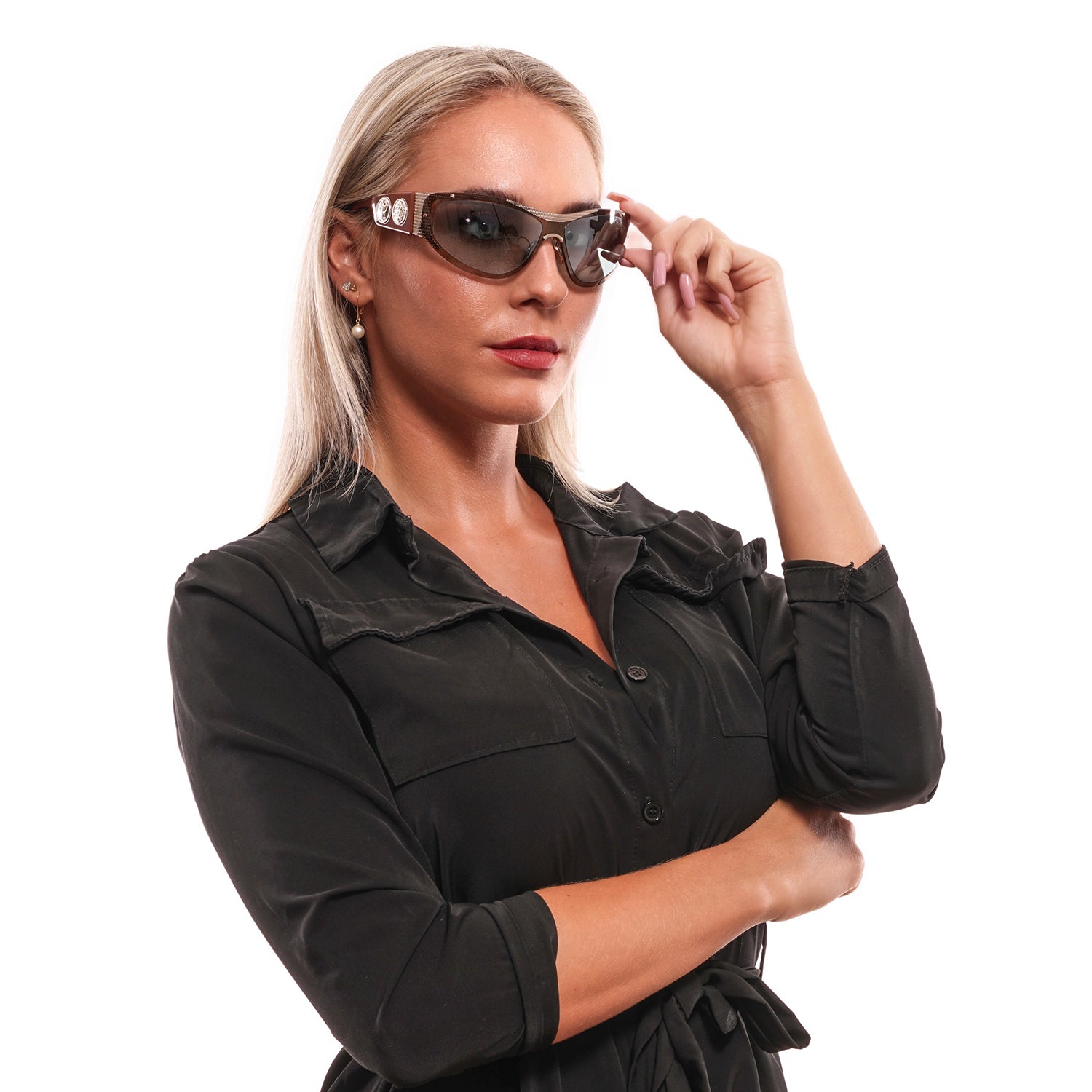 Roberto Cavalli Brown Sunglasses for Woman - Fizigo
