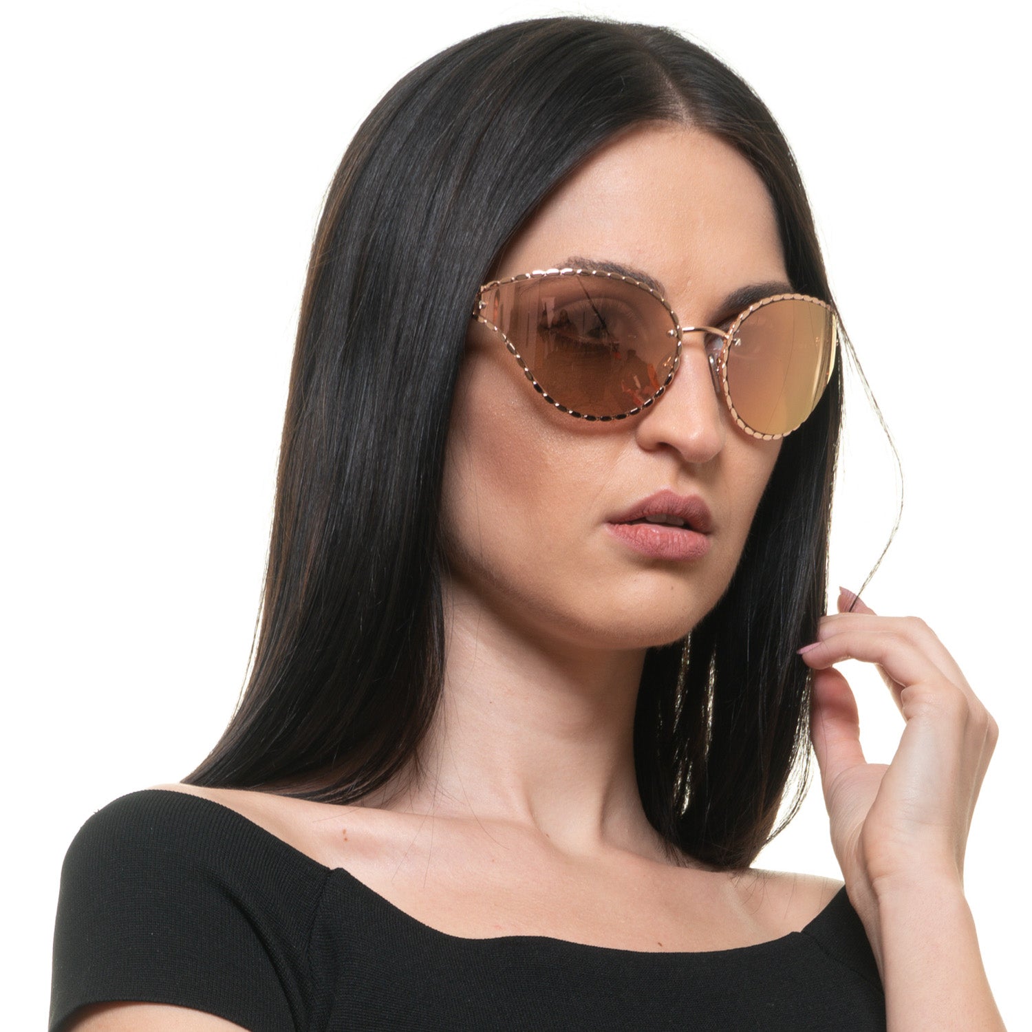 Roberto Cavalli Rose Gold Women Sunglasses - Fizigo