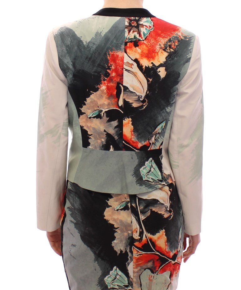 Sachin & Babi Multicolor Short Floral Blazer Jacket - Fizigo