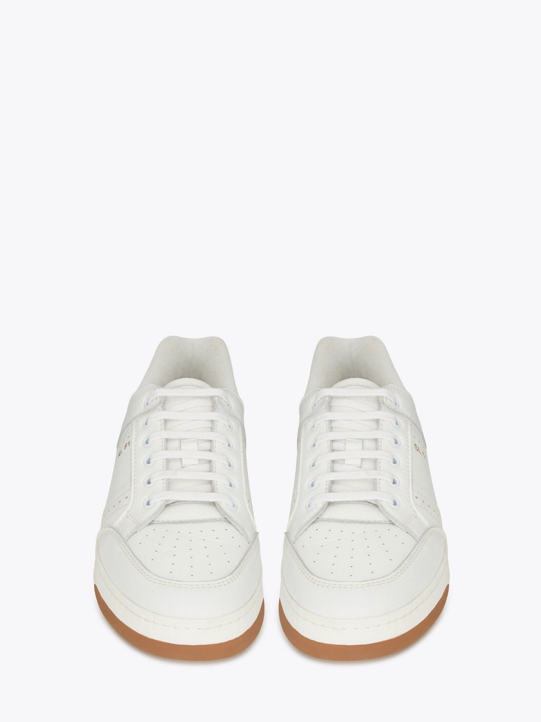 Saint Laurent White Calf Leather Low-Top Sneakers - Fizigo