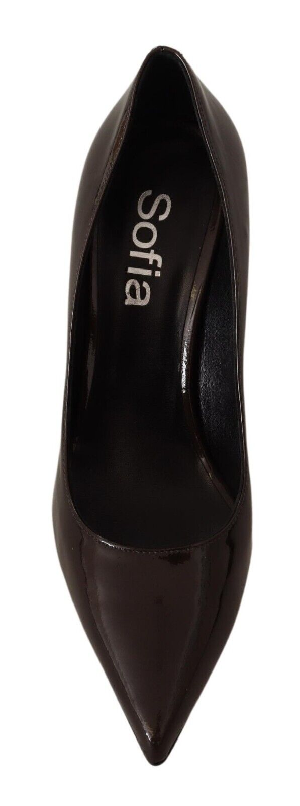Sofia Brown Patent Leather Stiletto Heels Pumps Shoes - Fizigo