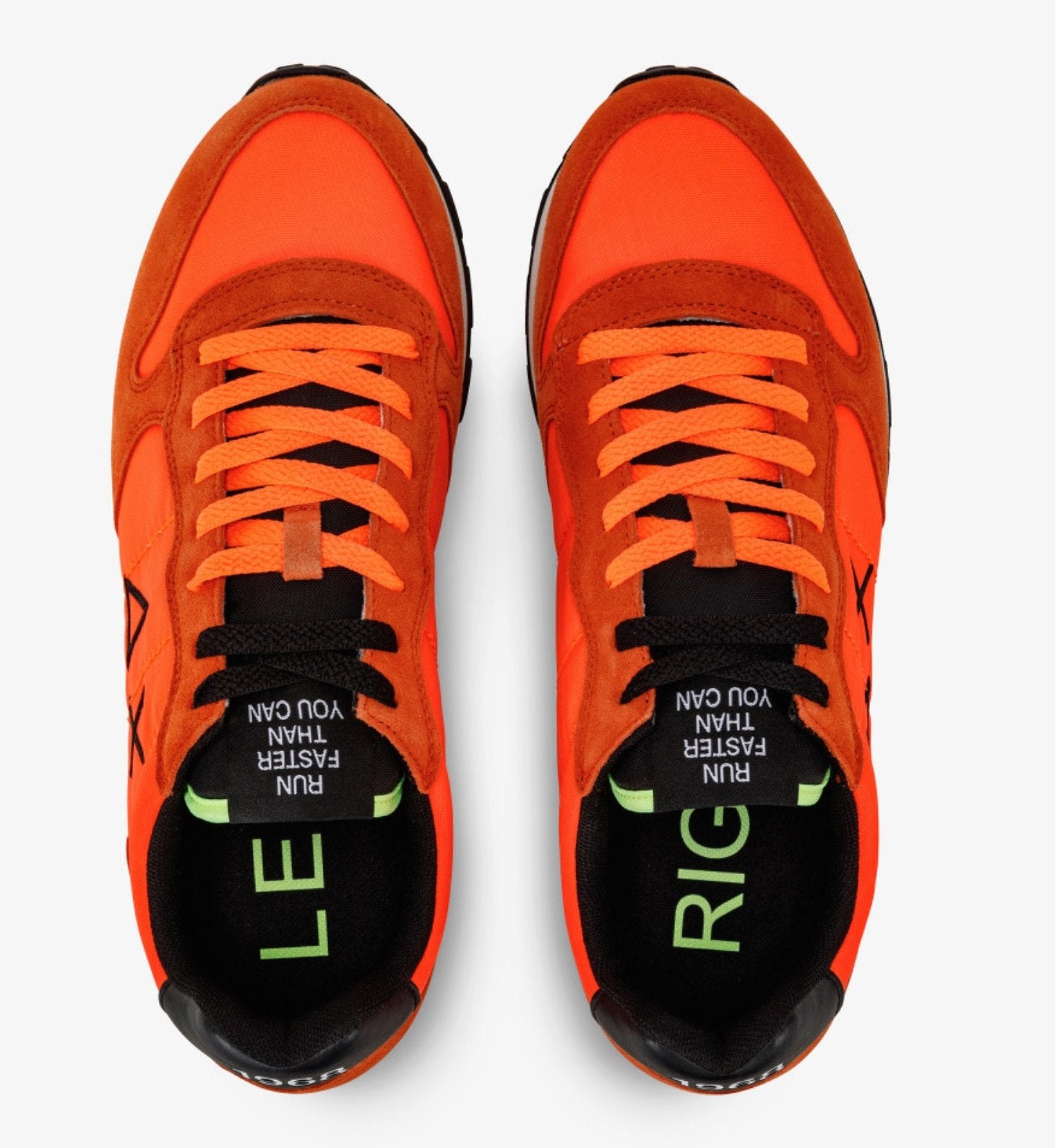 Sun68 Orange Leather Sneaker - Fizigo