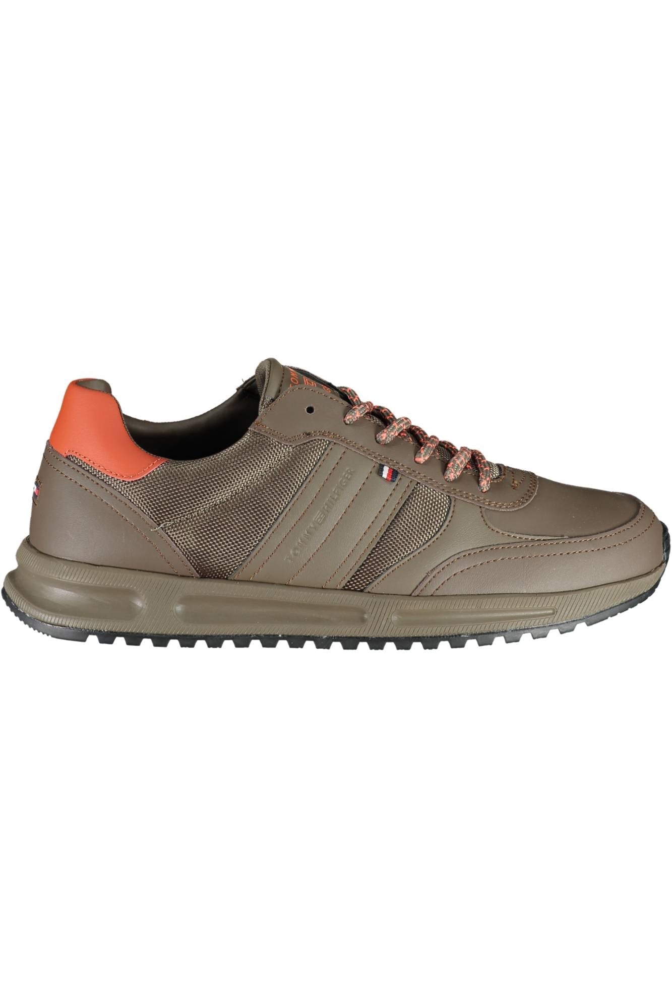 Tommy Hilfiger Brown Synthetic Sneaker - Fizigo