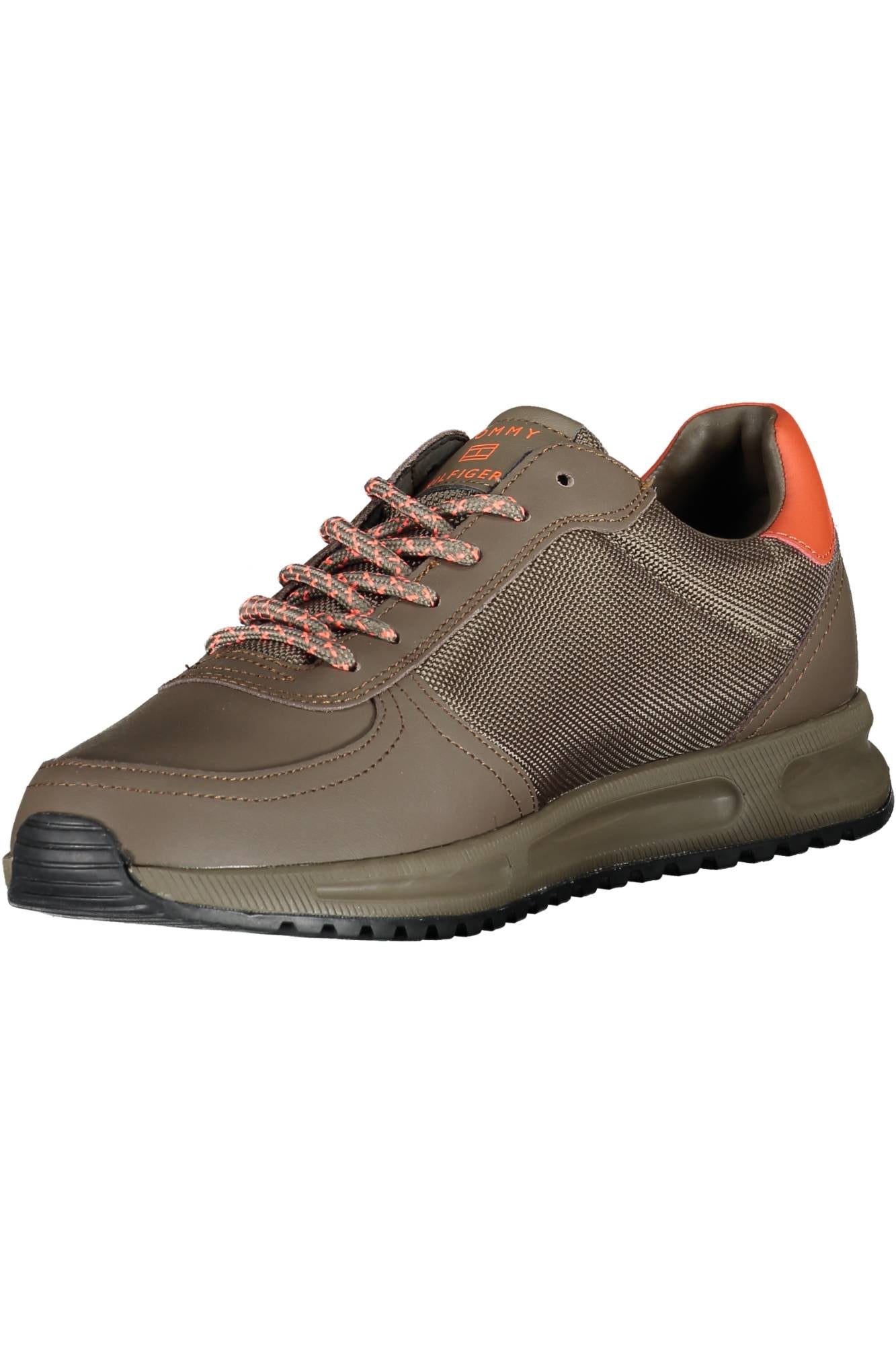 Tommy Hilfiger Brown Synthetic Sneaker - Fizigo