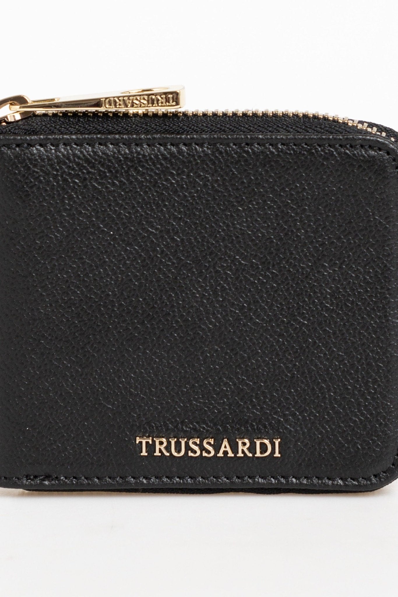 Trussardi Black Leather Wallet - Fizigo