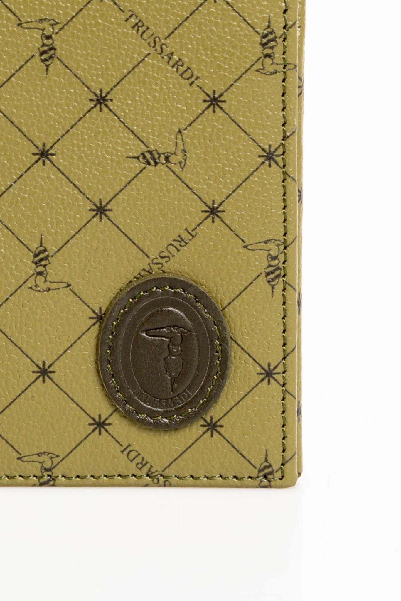 Trussardi Green Leather Wallet - Fizigo