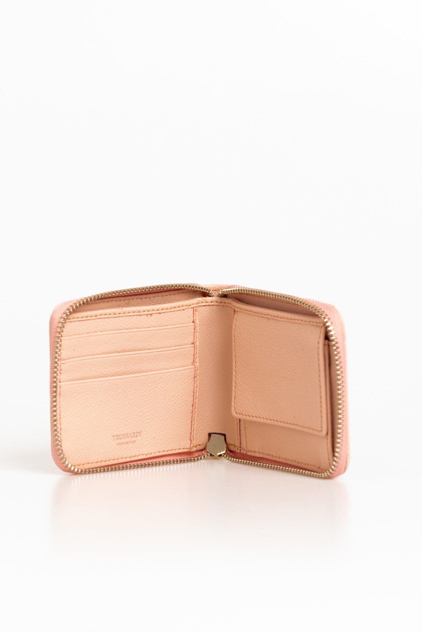 Trussardi Pink Leather Wallet - Fizigo
