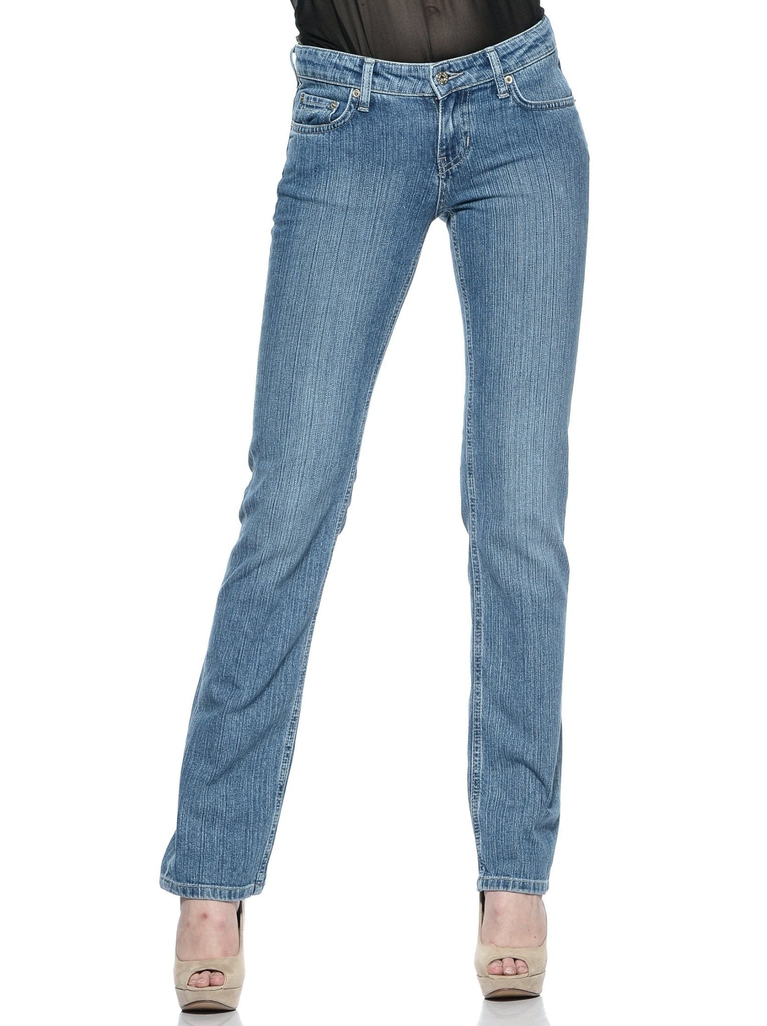 Ungaro Fever Light Blue Cotton Jeans & Pant - Fizigo