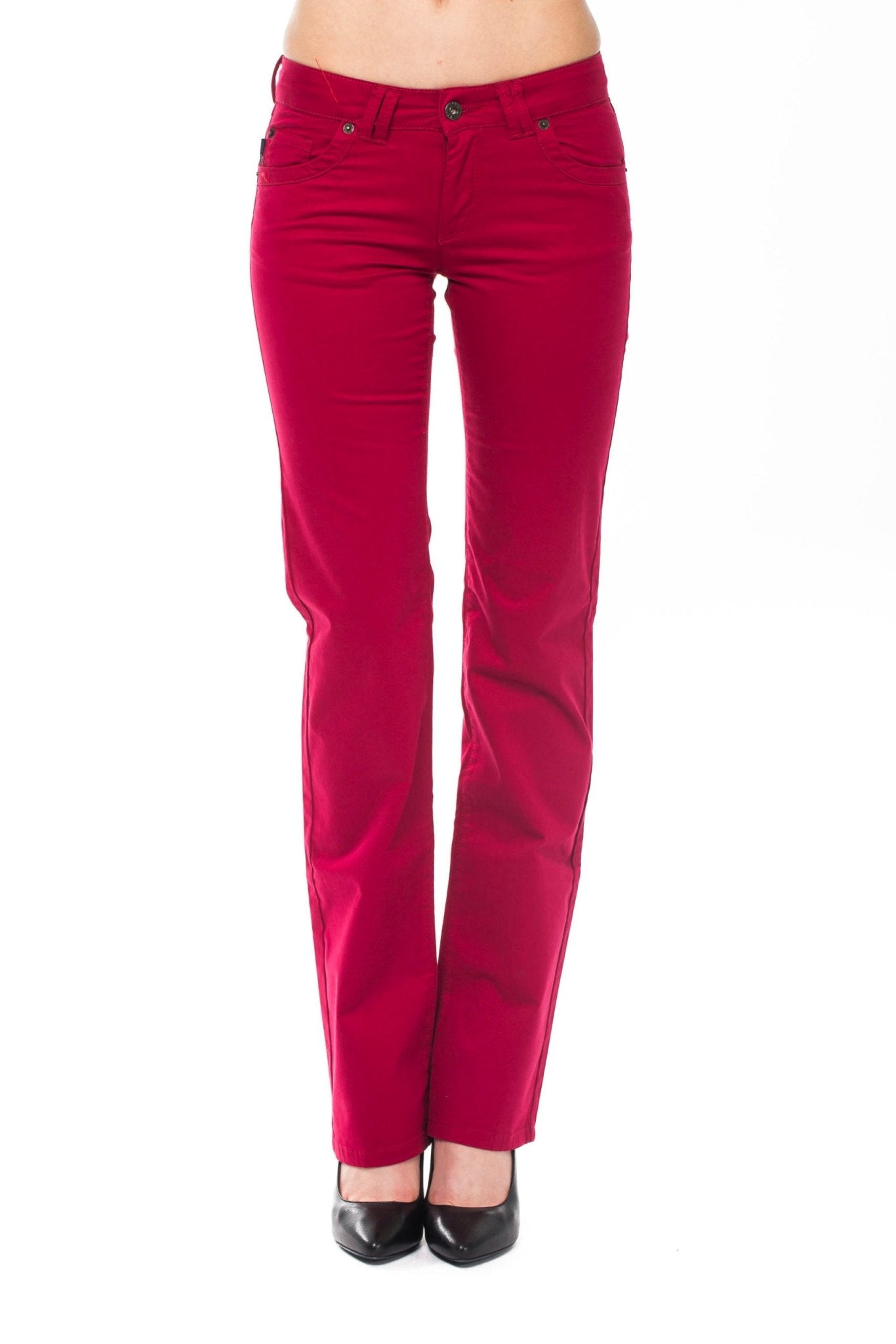 Ungaro Fever Red Cotton Jeans & Pant - Fizigo
