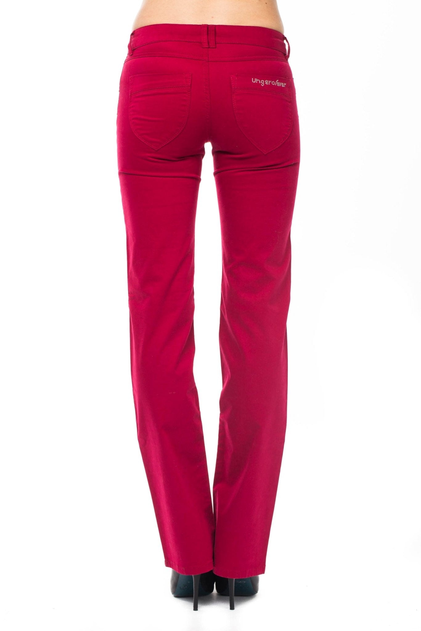 Ungaro Fever Red Cotton Jeans & Pant - Fizigo