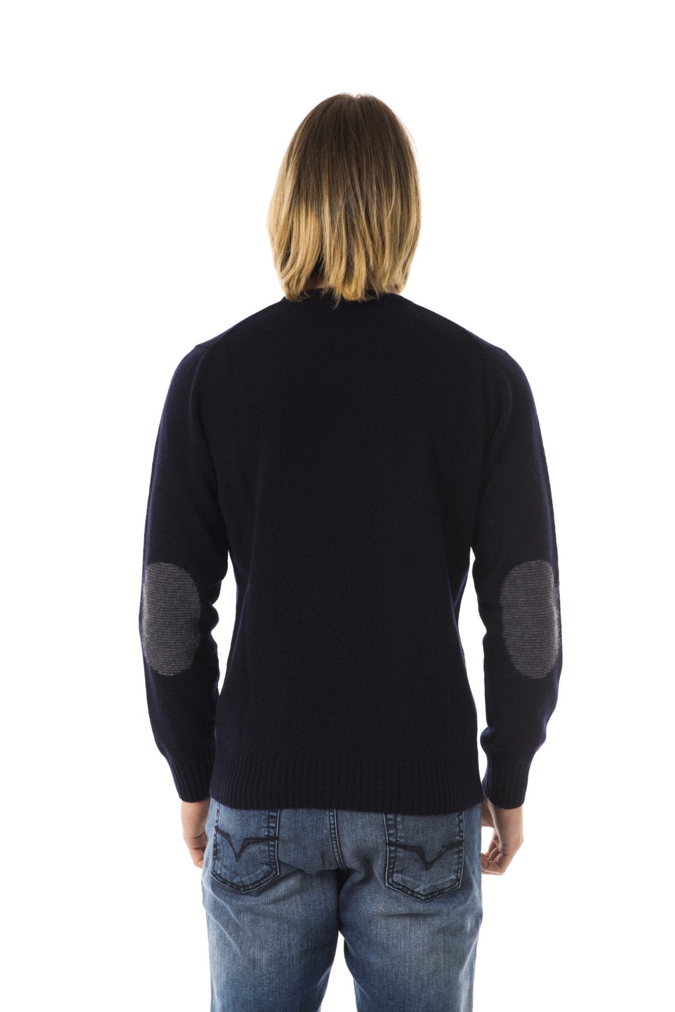 Uominitaliani Blue Wool Sweater - Fizigo