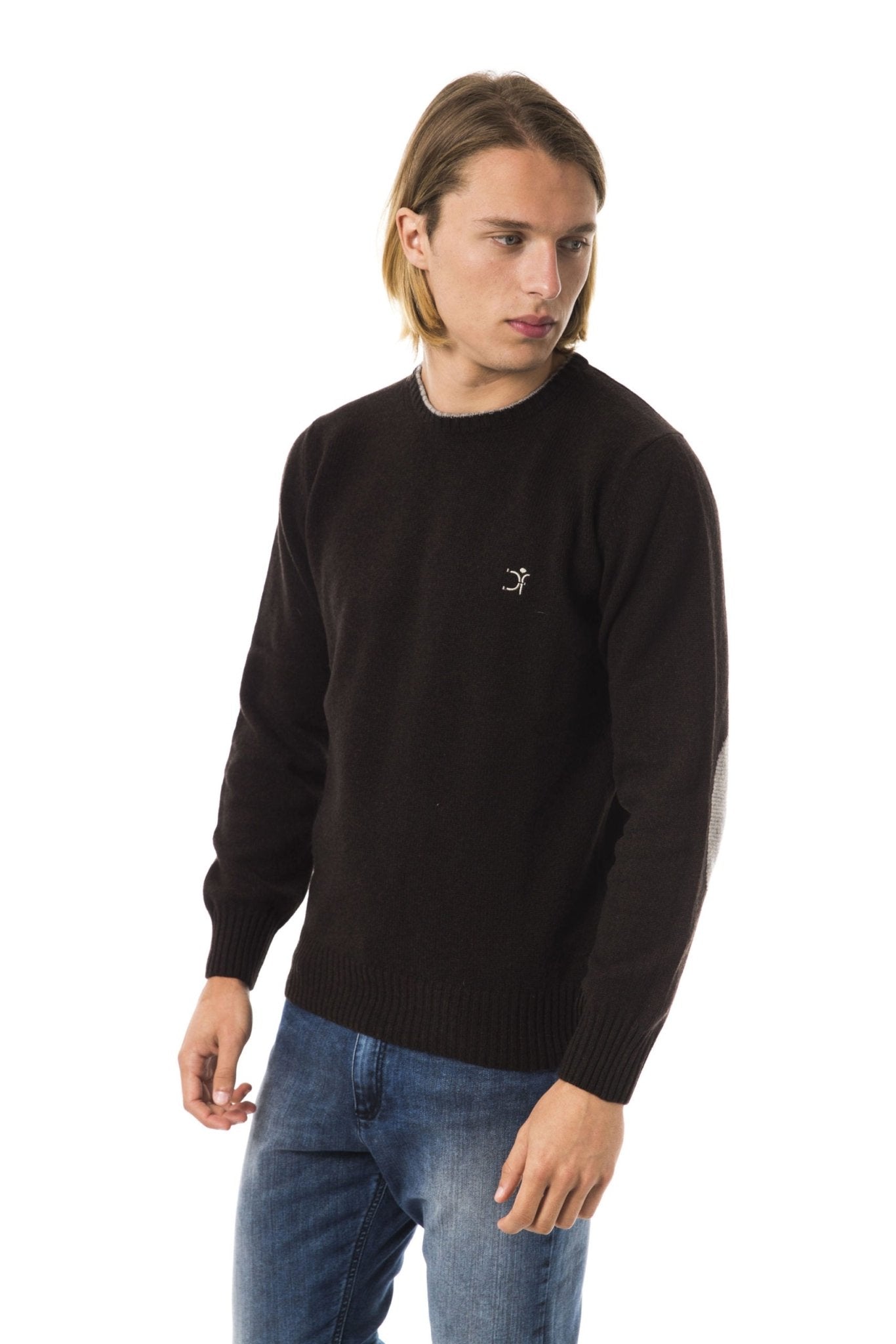 Uominitaliani Brown Wool Sweater - Fizigo