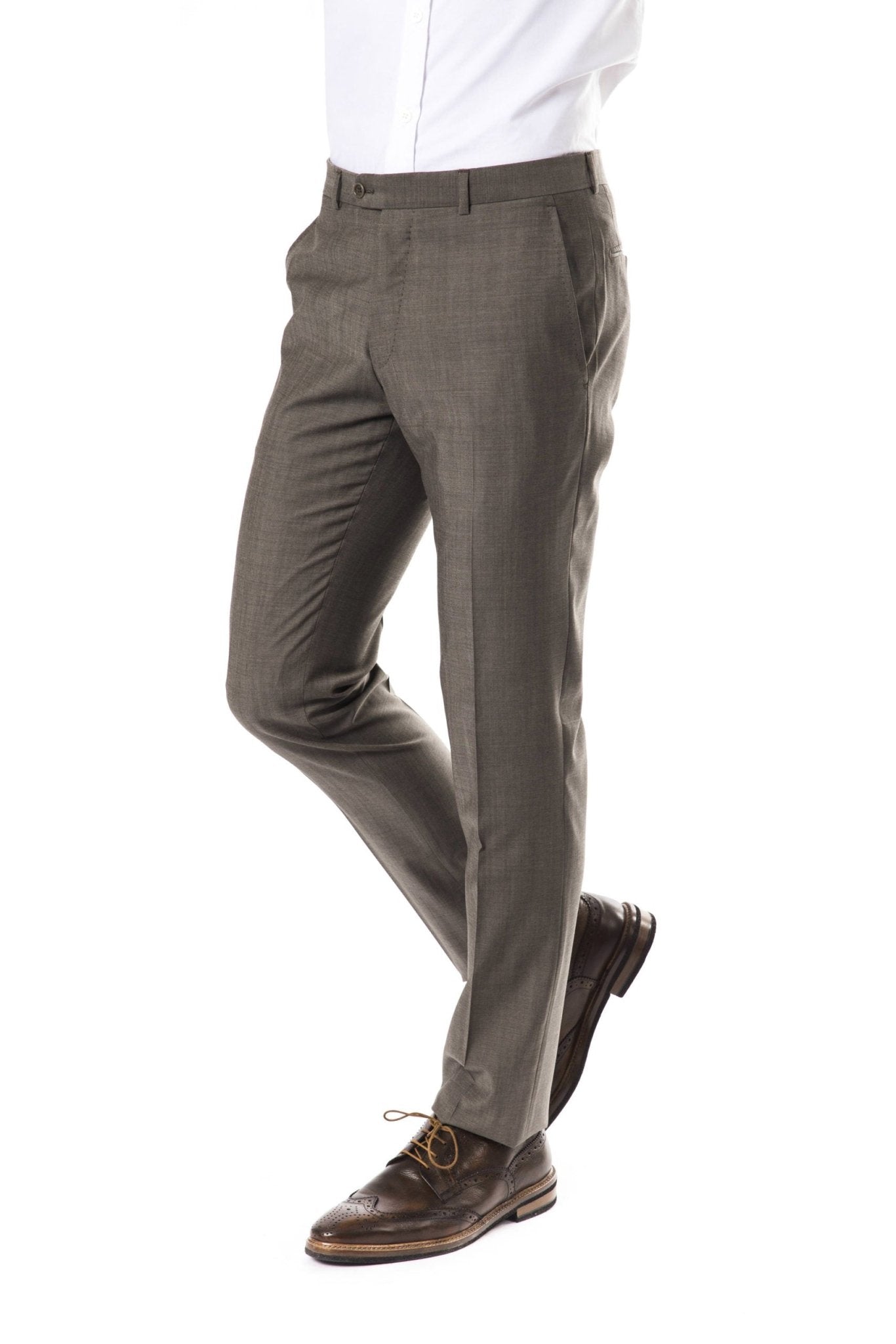 Uominitaliani Gray Wool Jeans & Pant - Fizigo