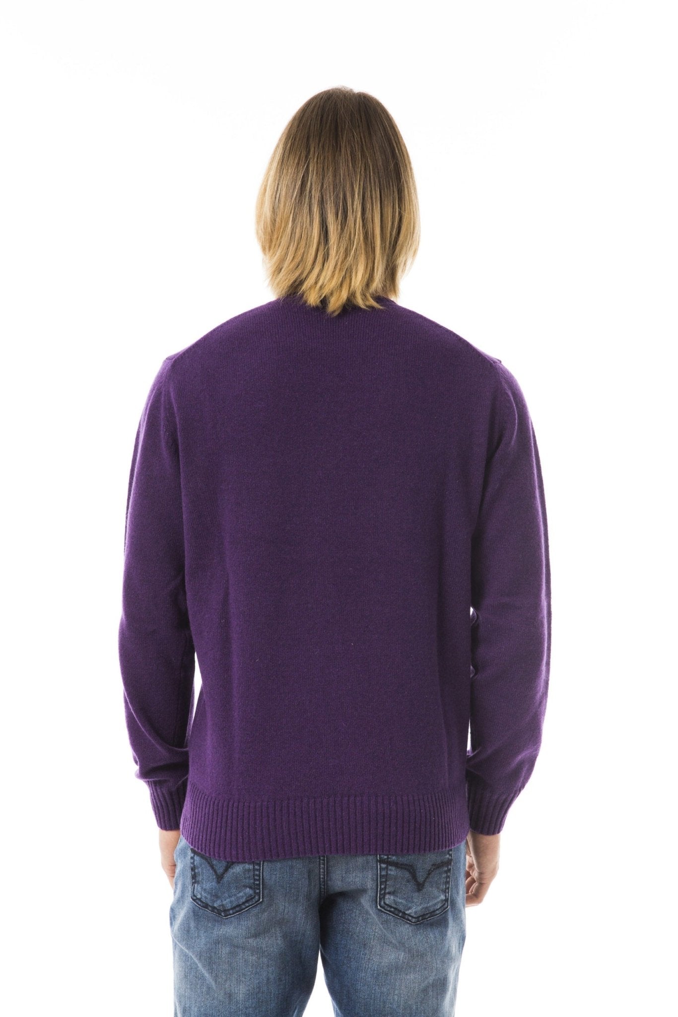 Uominitaliani Violet Wool Sweater - Fizigo
