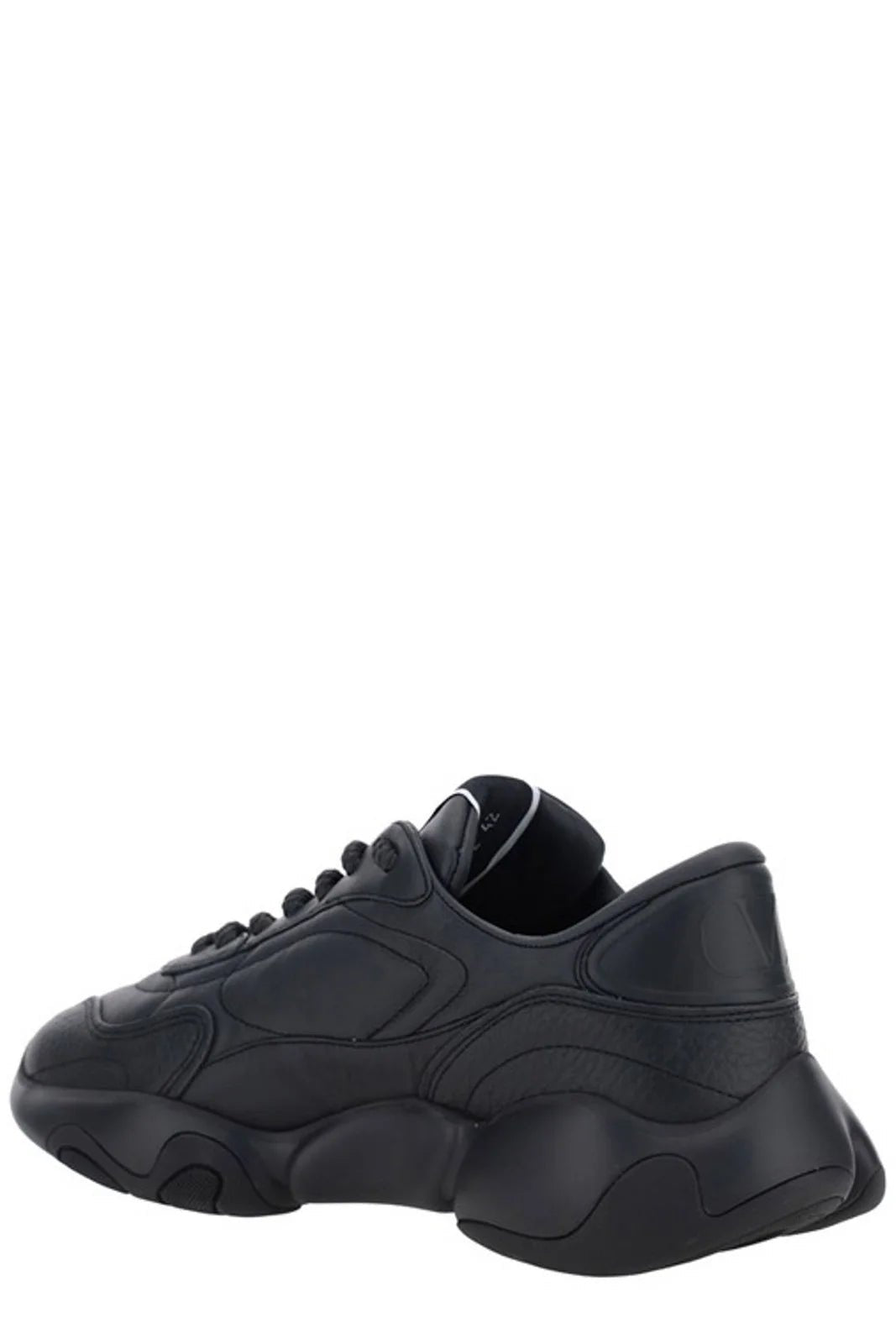 Valentino Black Calf Leather Garavani Sneakers - Fizigo