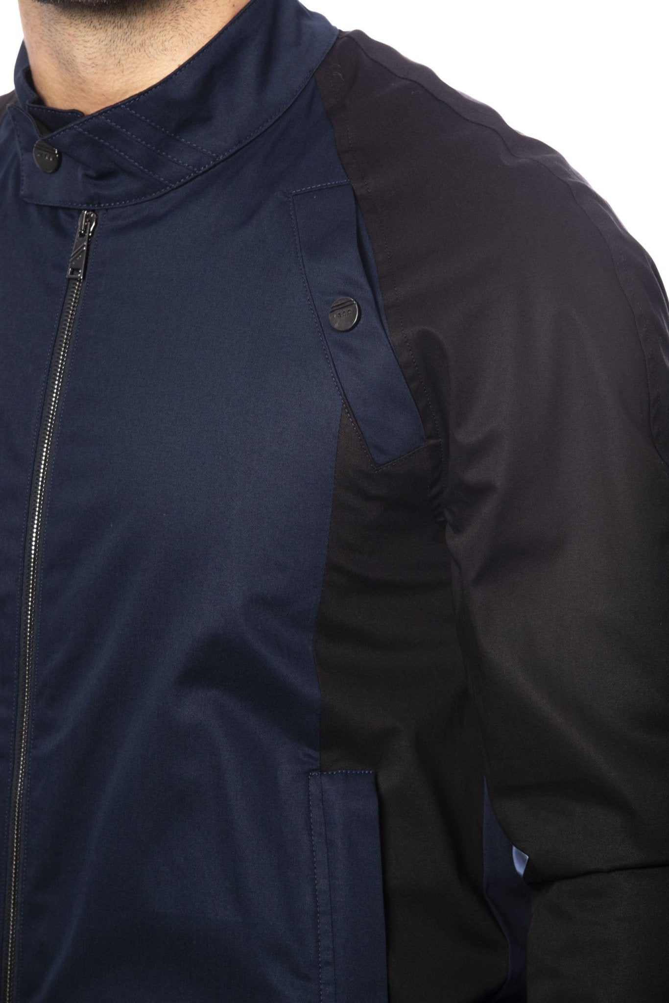 Verri Blue Cotton Jacket - Fizigo