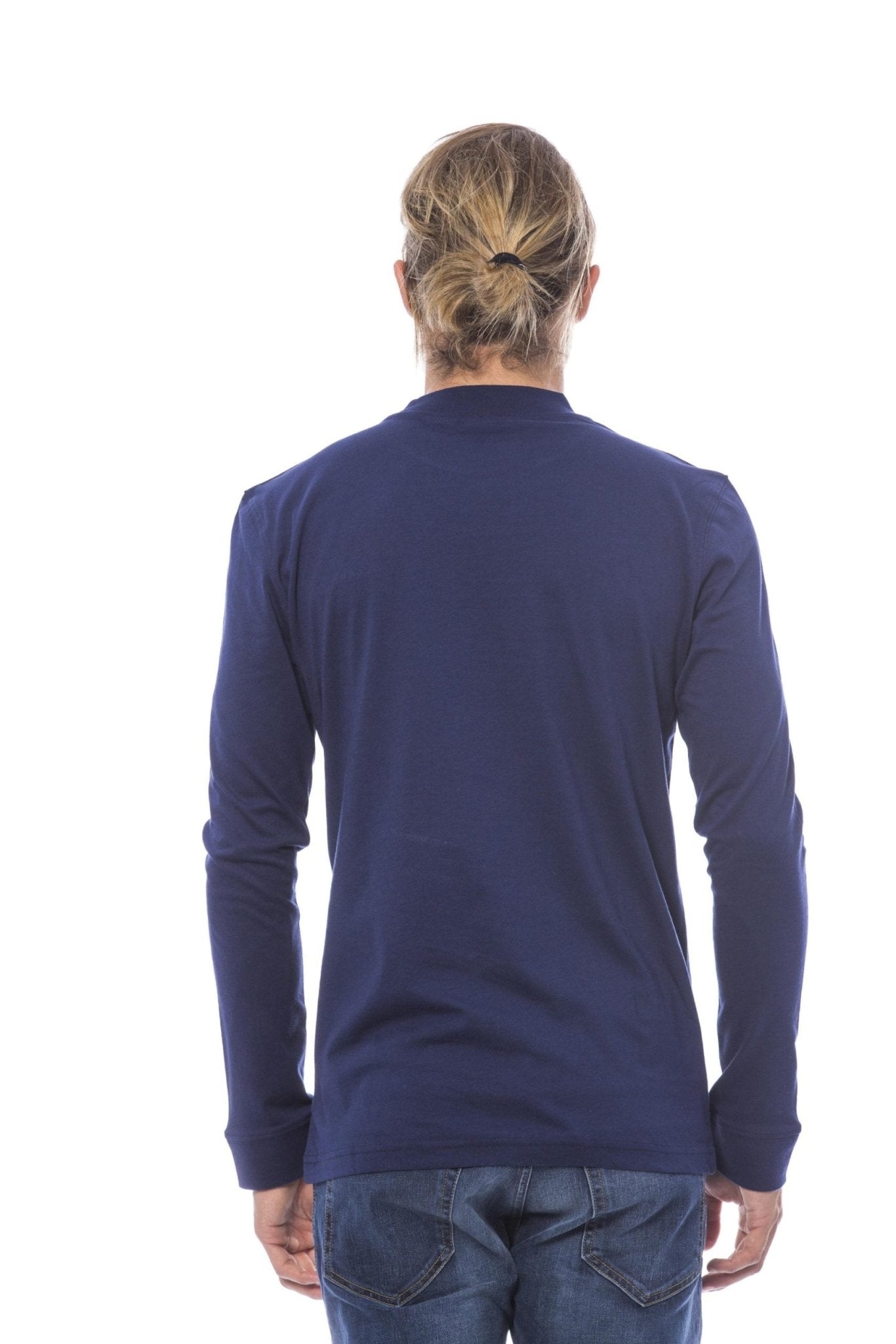 Verri Blue Cotton Sweater - Fizigo