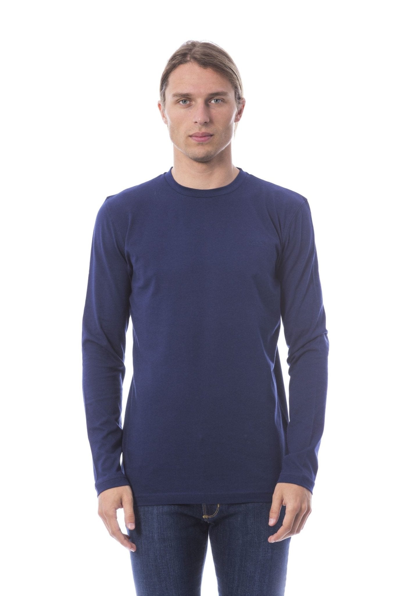 Verri Blue Cotton T-Shirt - Fizigo