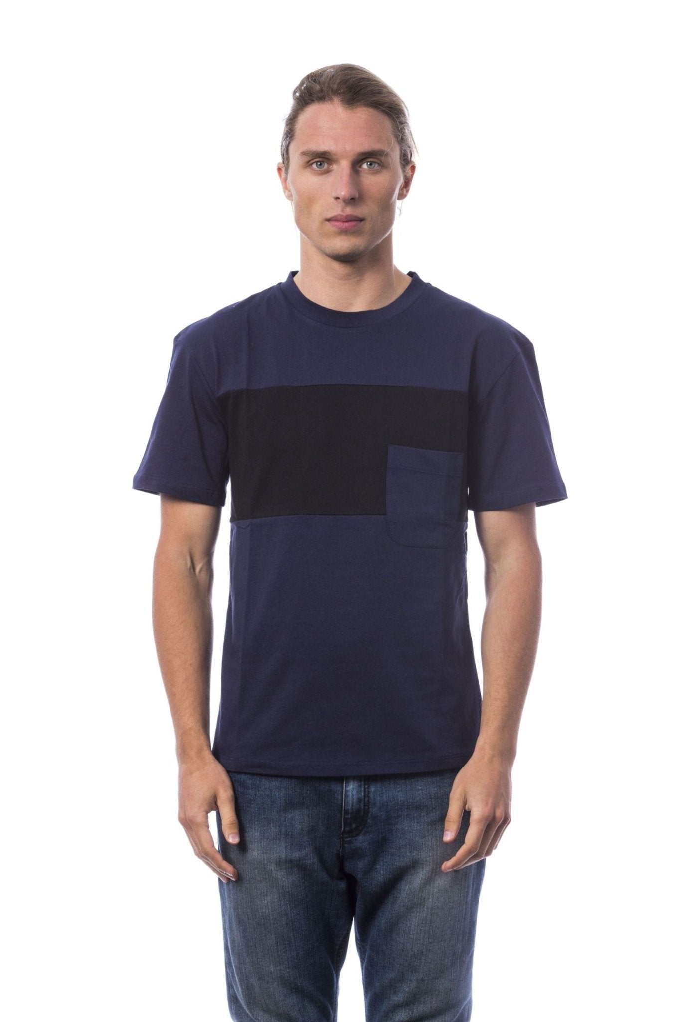 Verri Blue Cotton T-Shirt - Fizigo