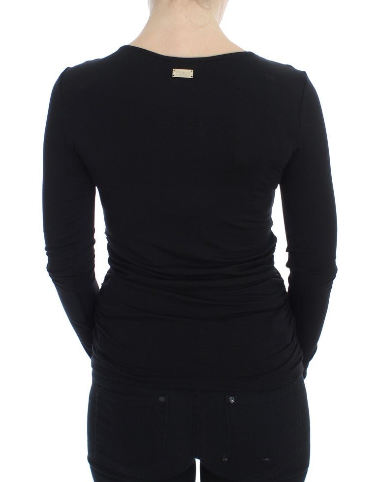 Versace Jeans Black Stretch Longsleeve Sweater - Fizigo
