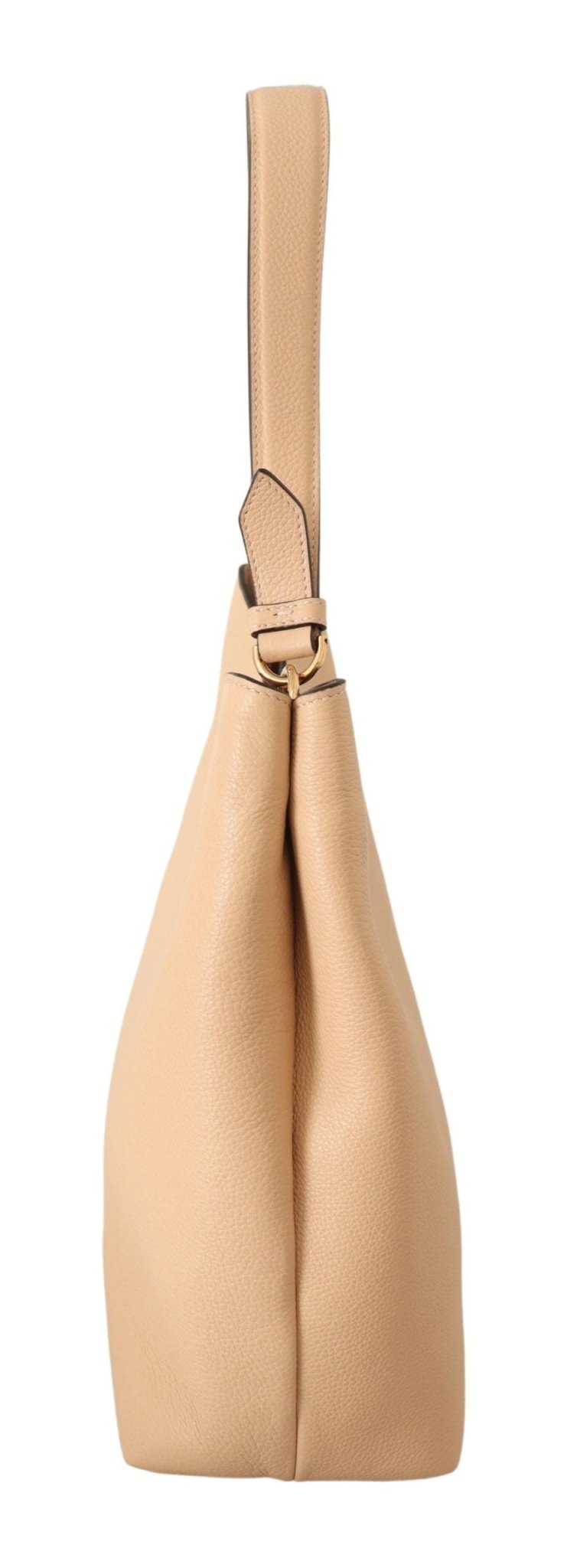 Versace Nude Calf Leather Hobo Shoulder & Handbag - Fizigo
