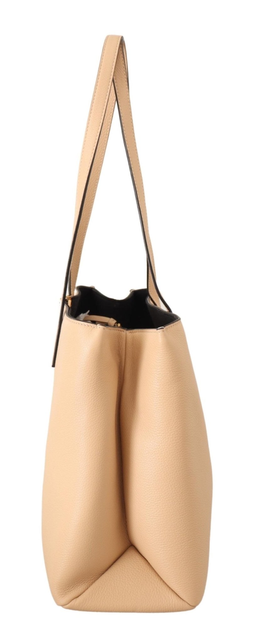 Versace Nude Calf Leather Tote Shoulder & Handbag - Fizigo