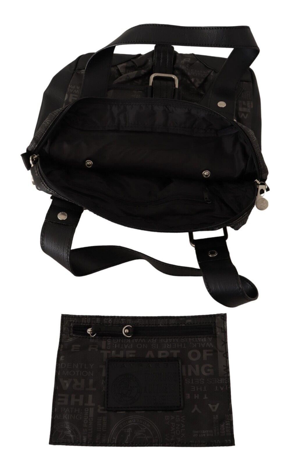 WAYFARER Black Printed Logo Shoulder Handbag Purse Bag - Fizigo