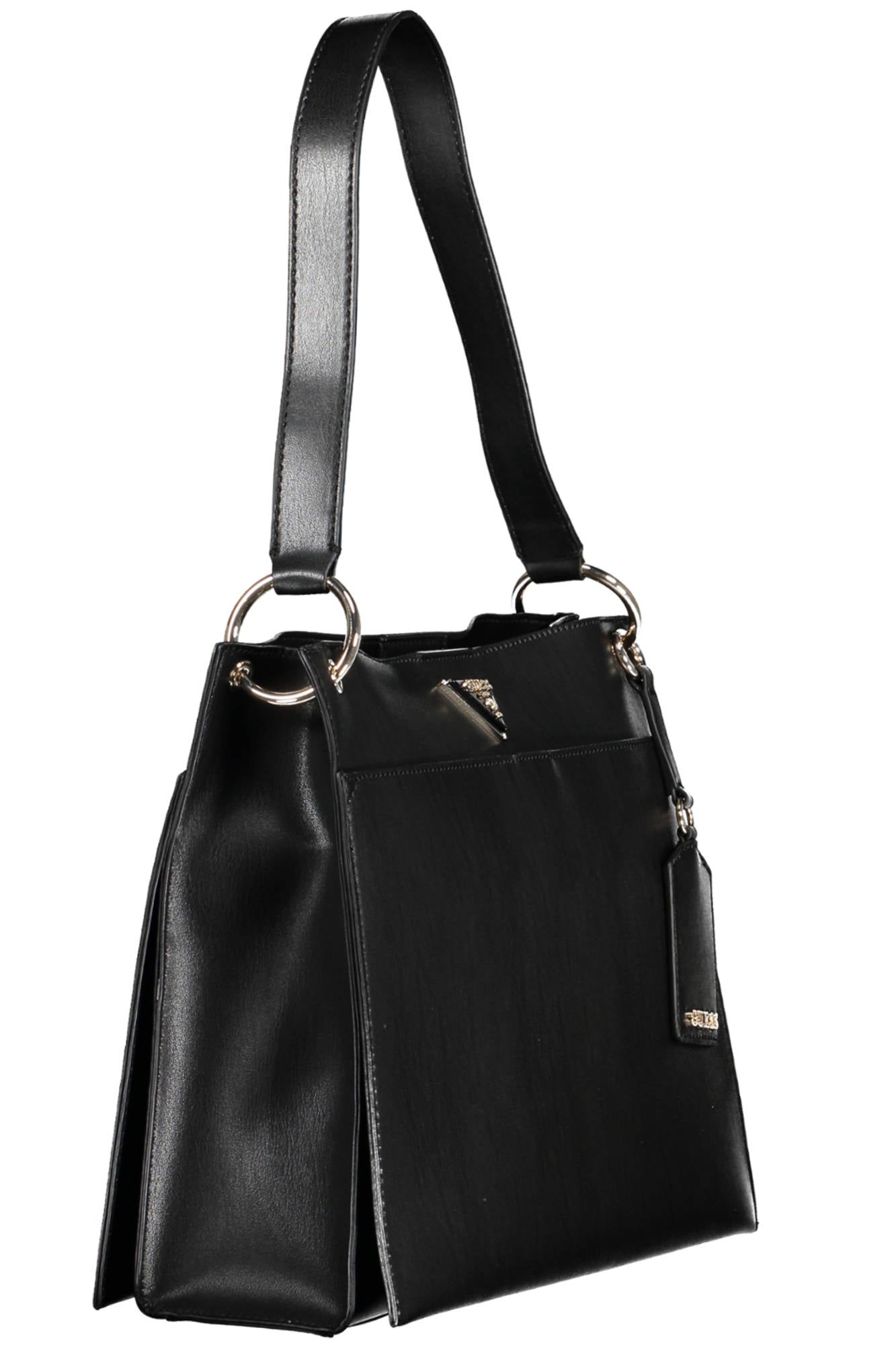 Guess Jeans Black Polyurethane Handbag - Fizigo