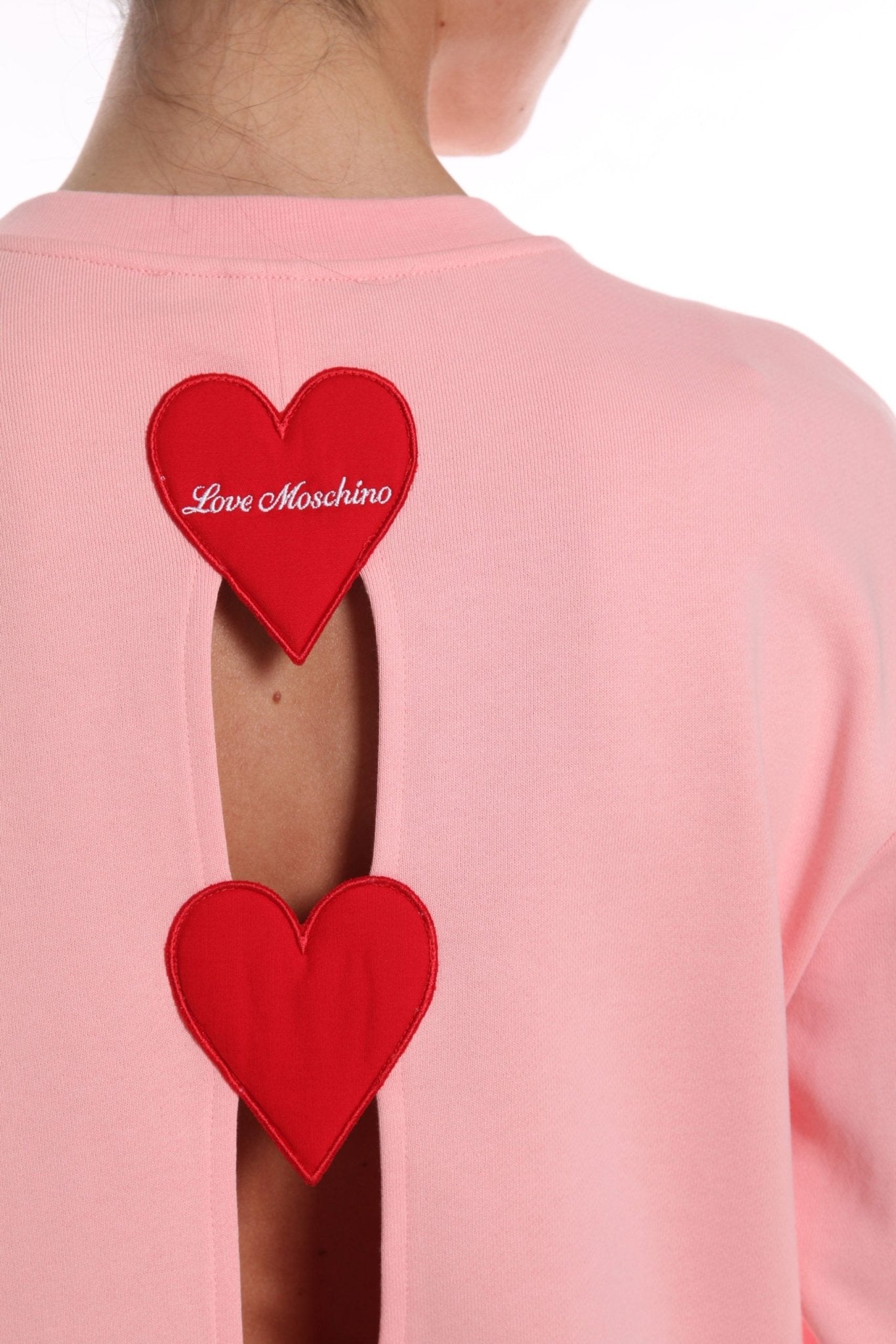 Love Moschino Pink Cotton Sweater - Fizigo