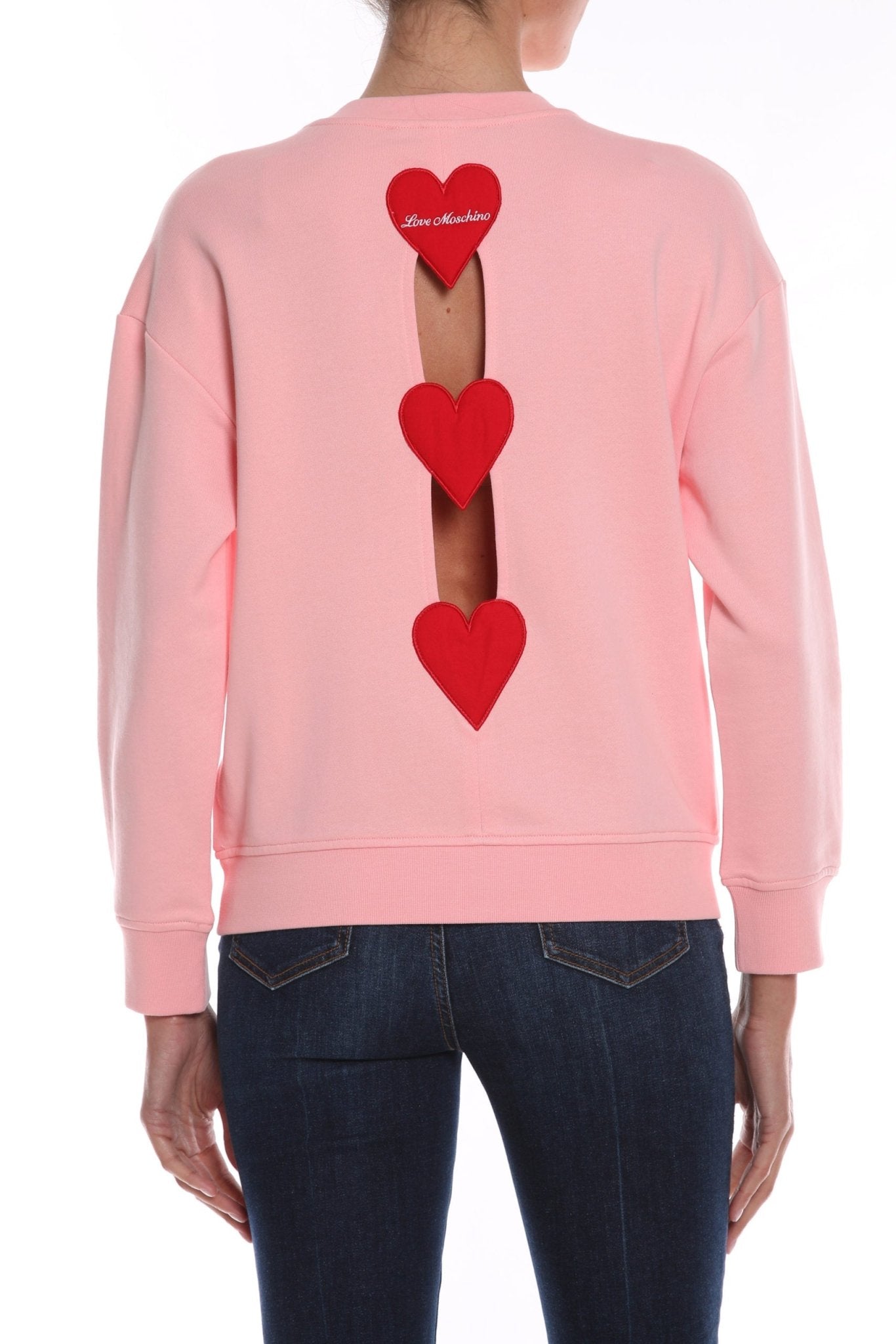 Love Moschino Pink Cotton Sweater - Fizigo