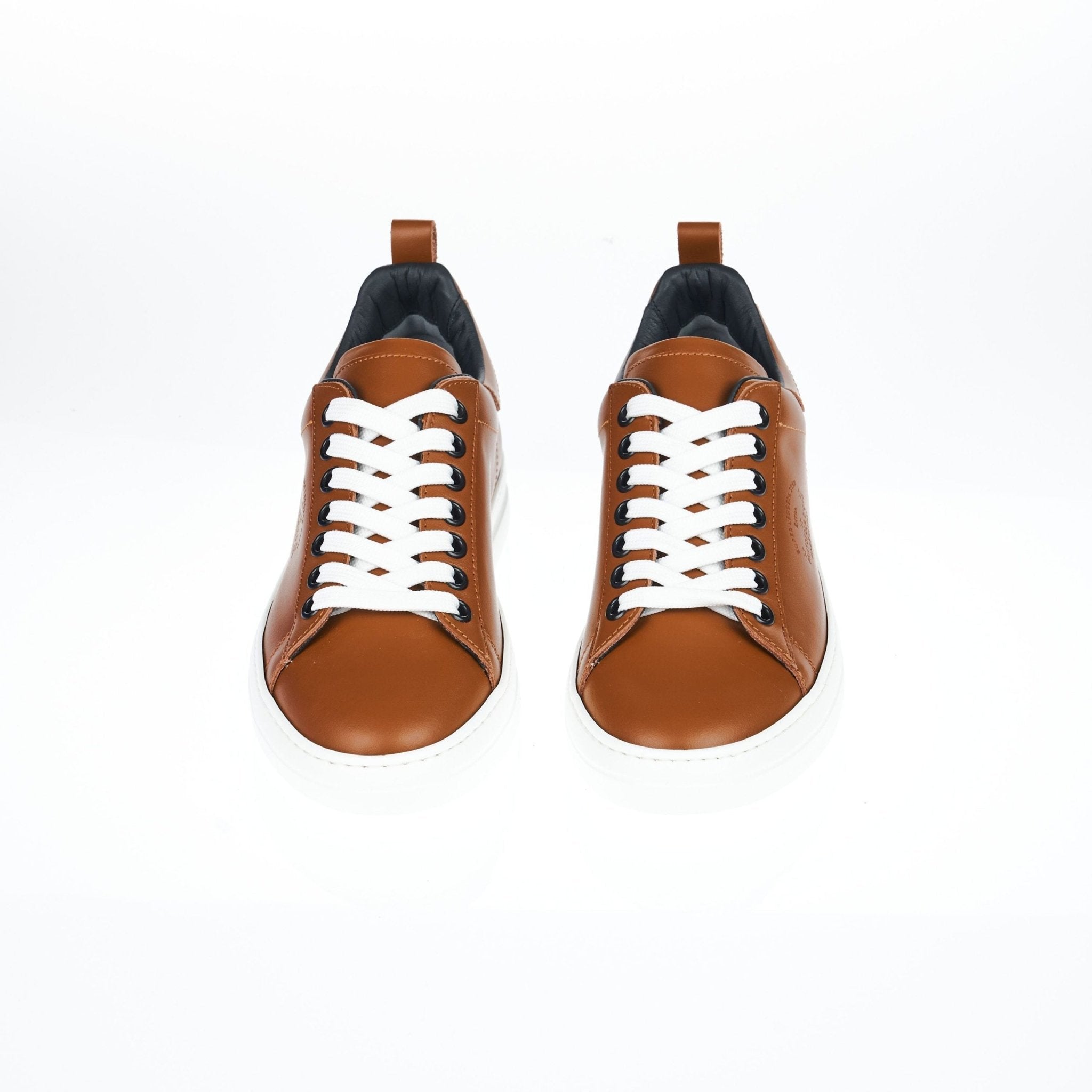 Pantofola D'Oro Brown Leather Sneaker - Fizigo