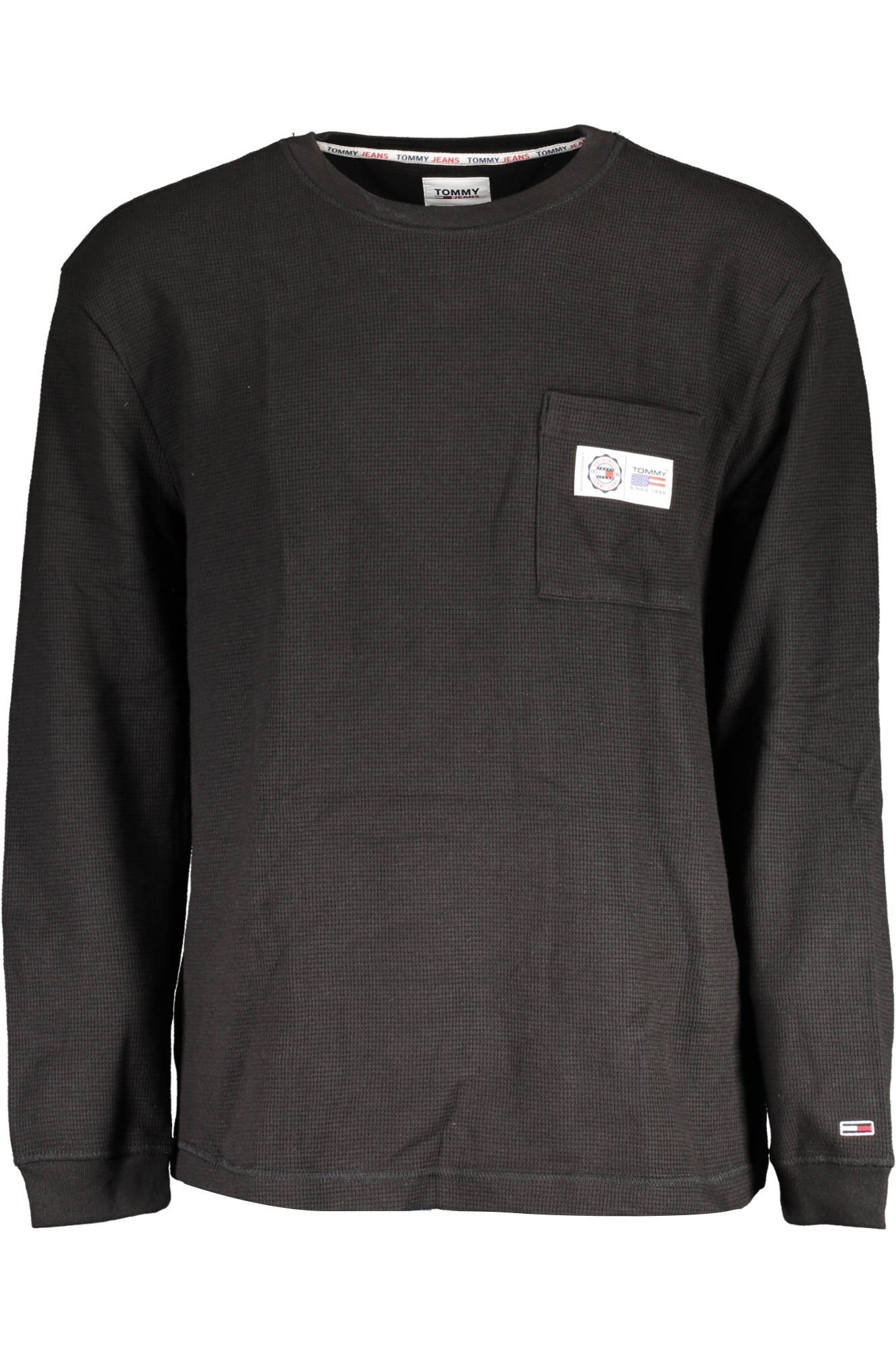 Tommy Hilfiger Black Cotton Sweater - Fizigo