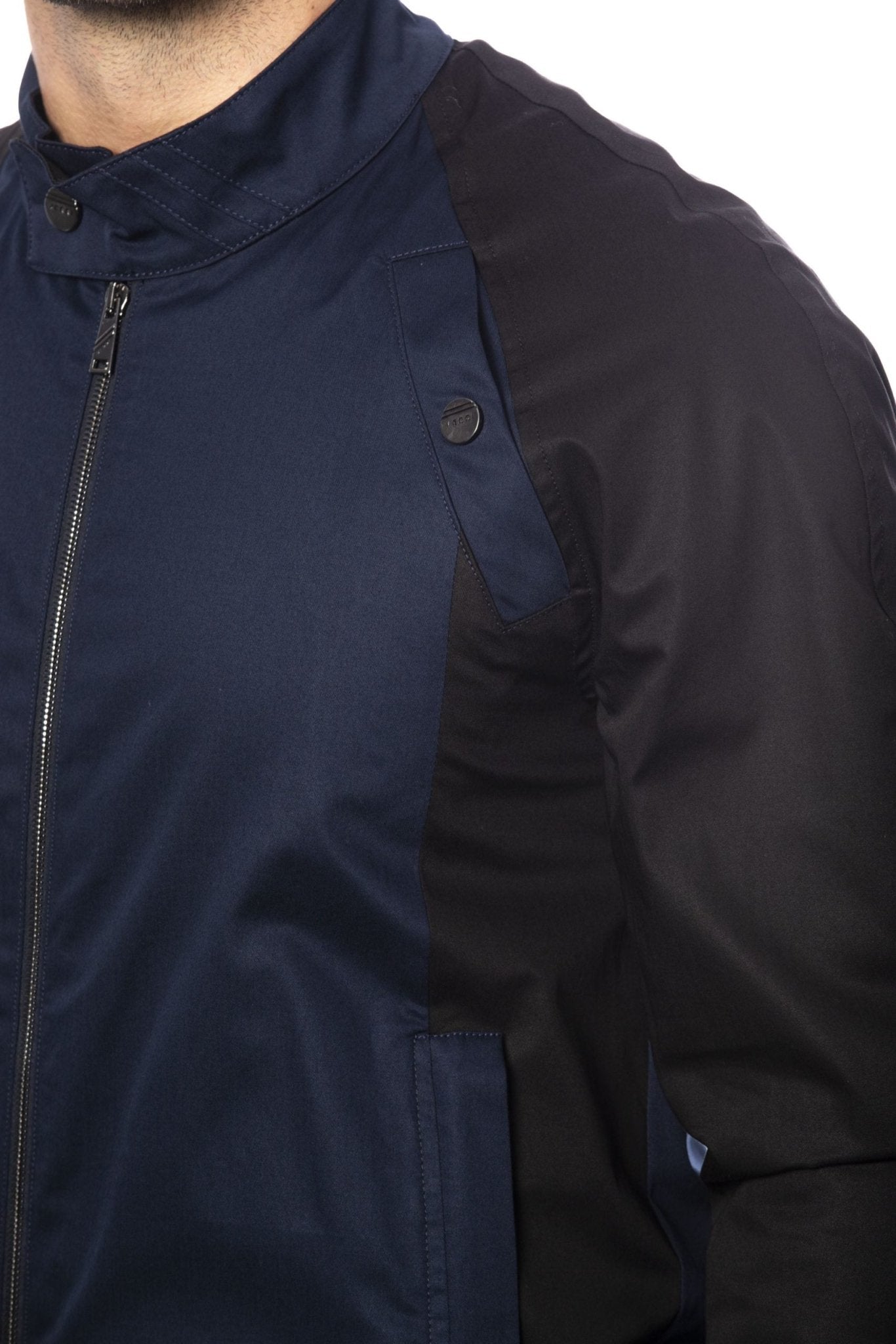 Verri Blue Cotton Jacket - Fizigo