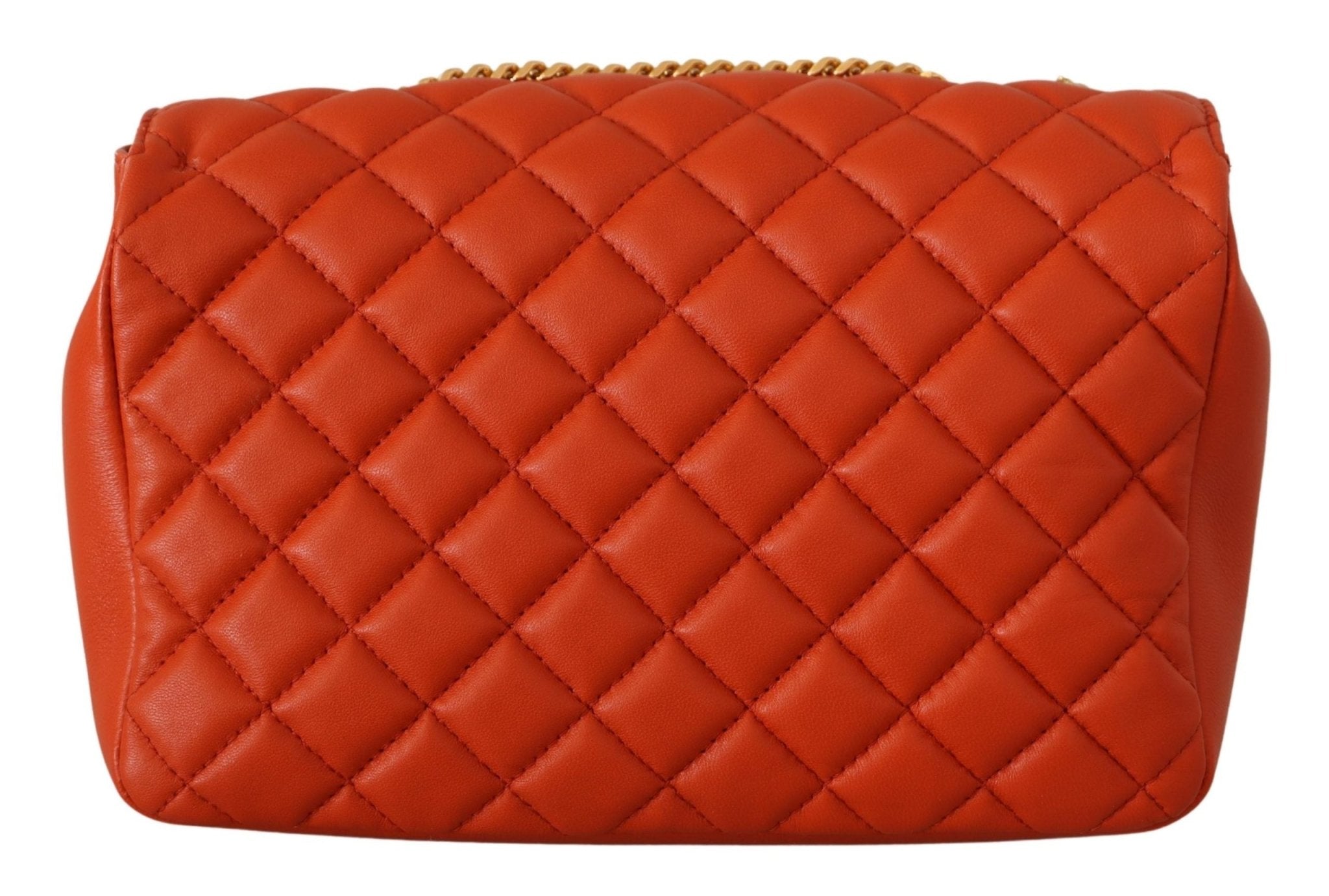 Versace Red Nappa Leather Medusa Shoulder Bag - Fizigo