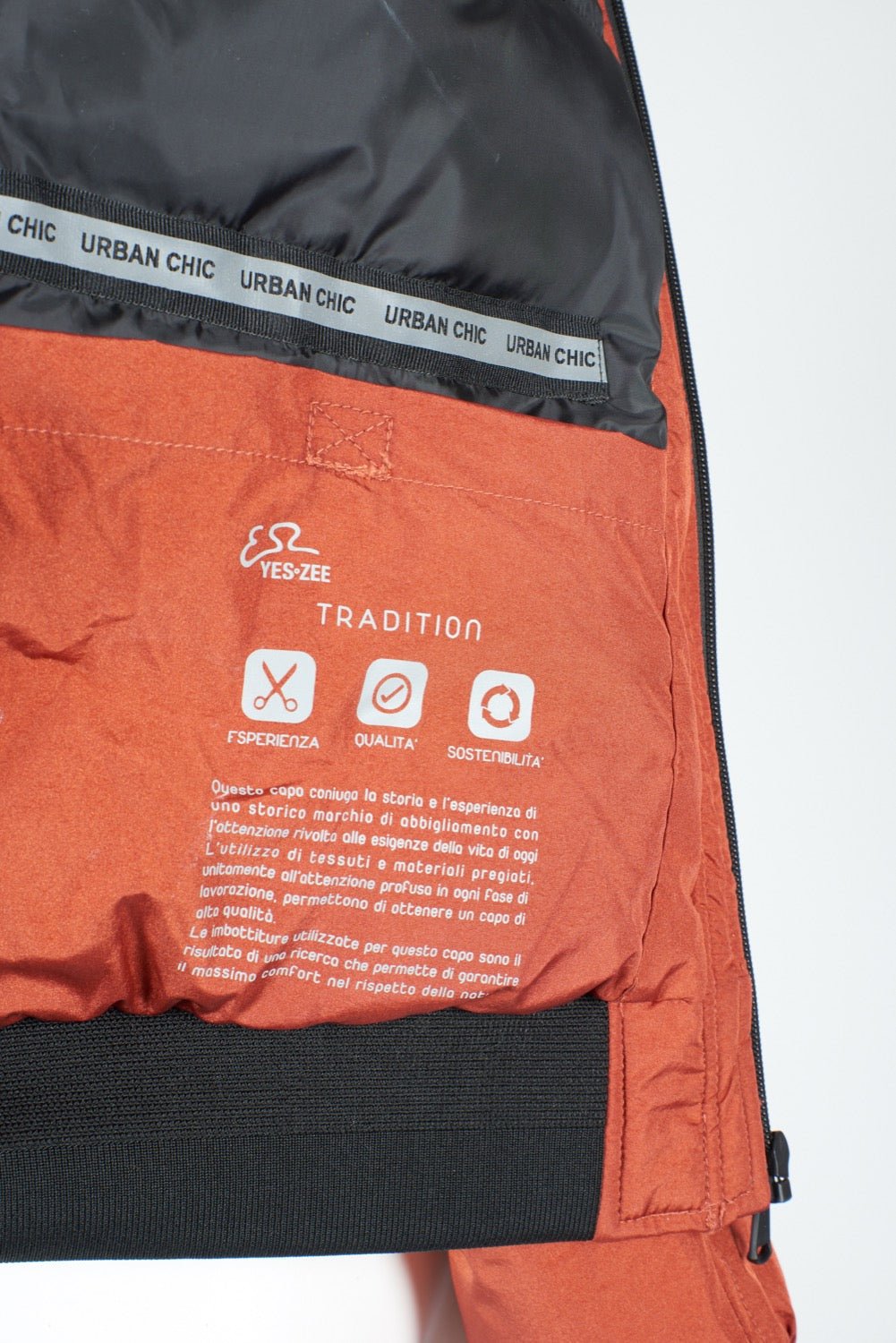 Yes Zee Orange Nylon Jacket - Fizigo